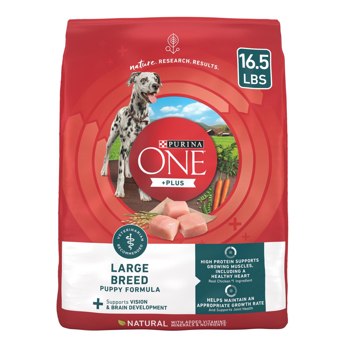 Purina ONE Purina ONE Plus Large Breed Puppy Food Dry Formula; image 1 of 6
