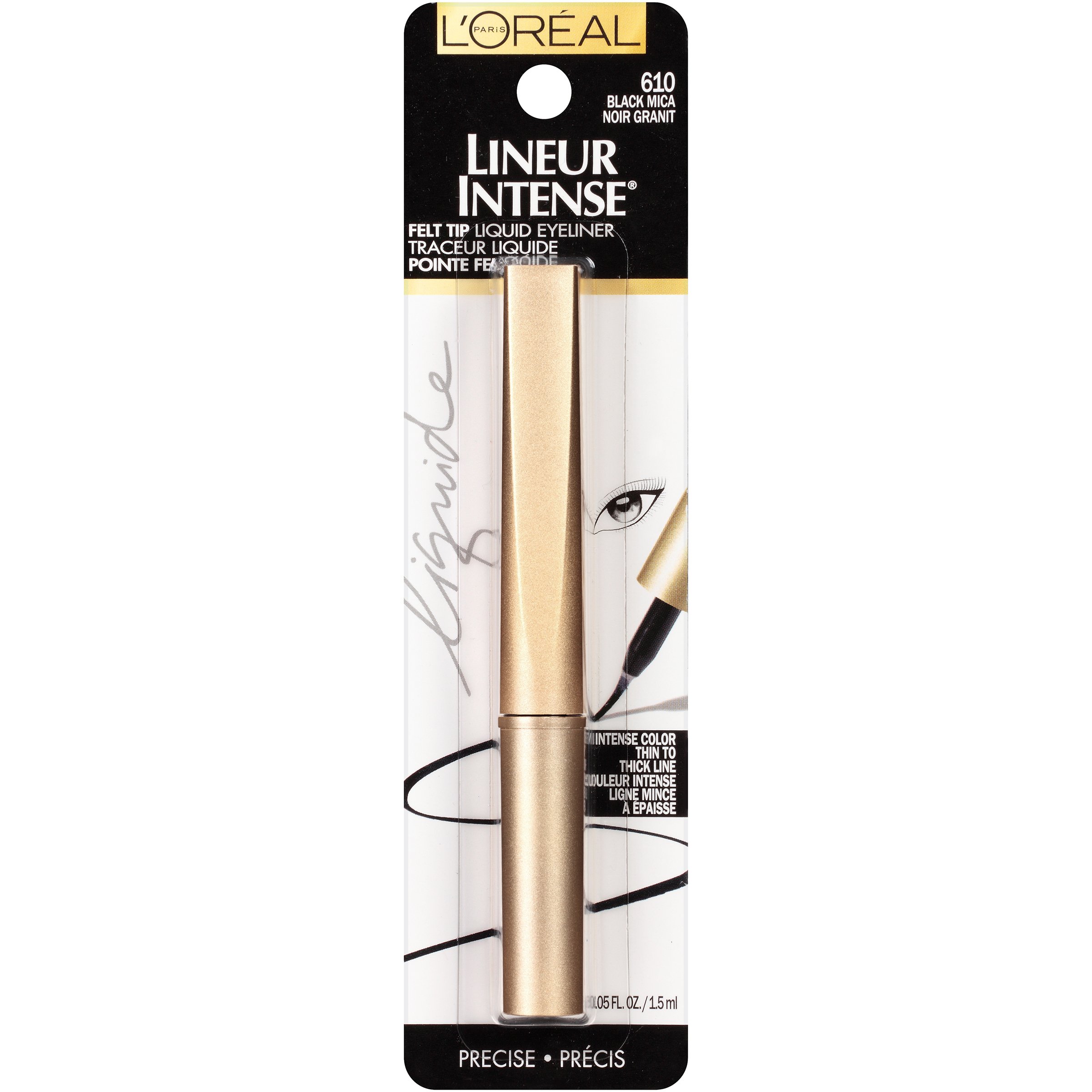 Loréal Paris Lineur Intense Felt Tip Liquid Eyeliner Fragrance Free Black Mica Shop Eyeliner