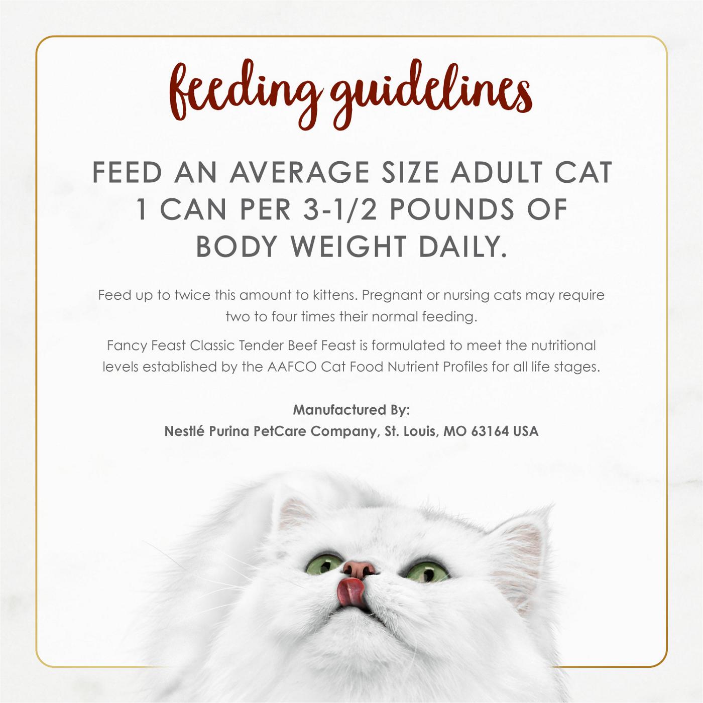 Purina Fancy Feast Tender Beef Feast Classic Grain Free Wet Cat Food