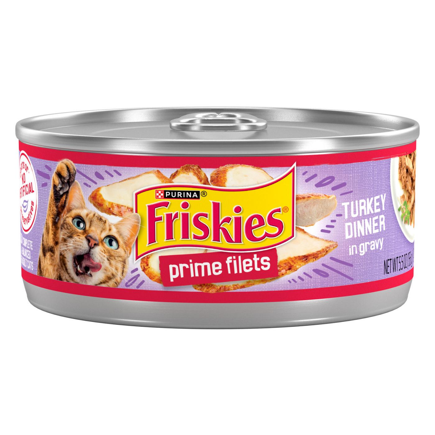 Friskies Purina Friskies Gravy Wet Cat Food, Prime Filets Turkey Dinner; image 1 of 9