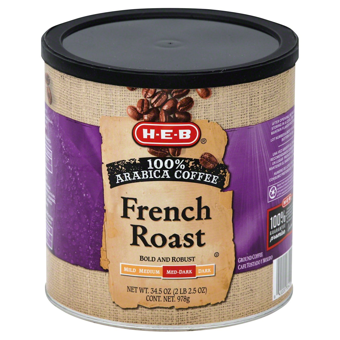 HEB French Roast MedDark Roast Ground Coffee Shop Coffee at HEB