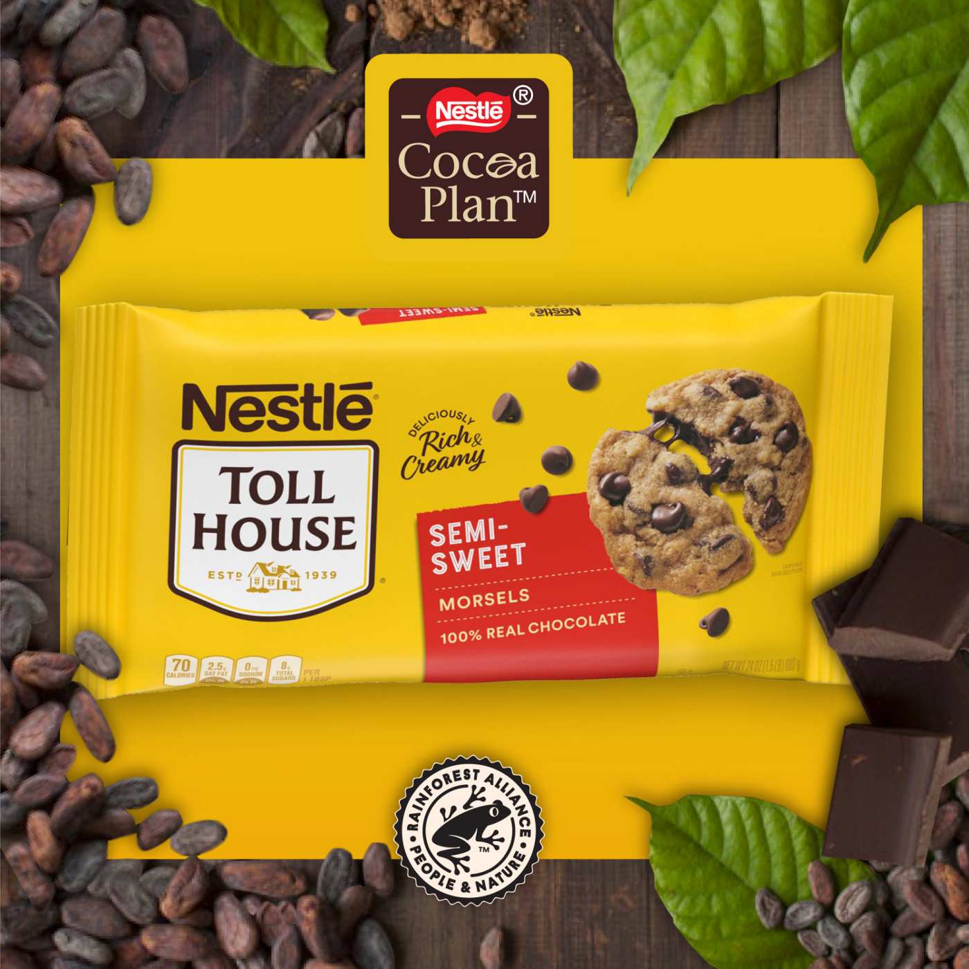 Nestle Toll House Semi Sweet Chocolate Chips; image 2 of 4