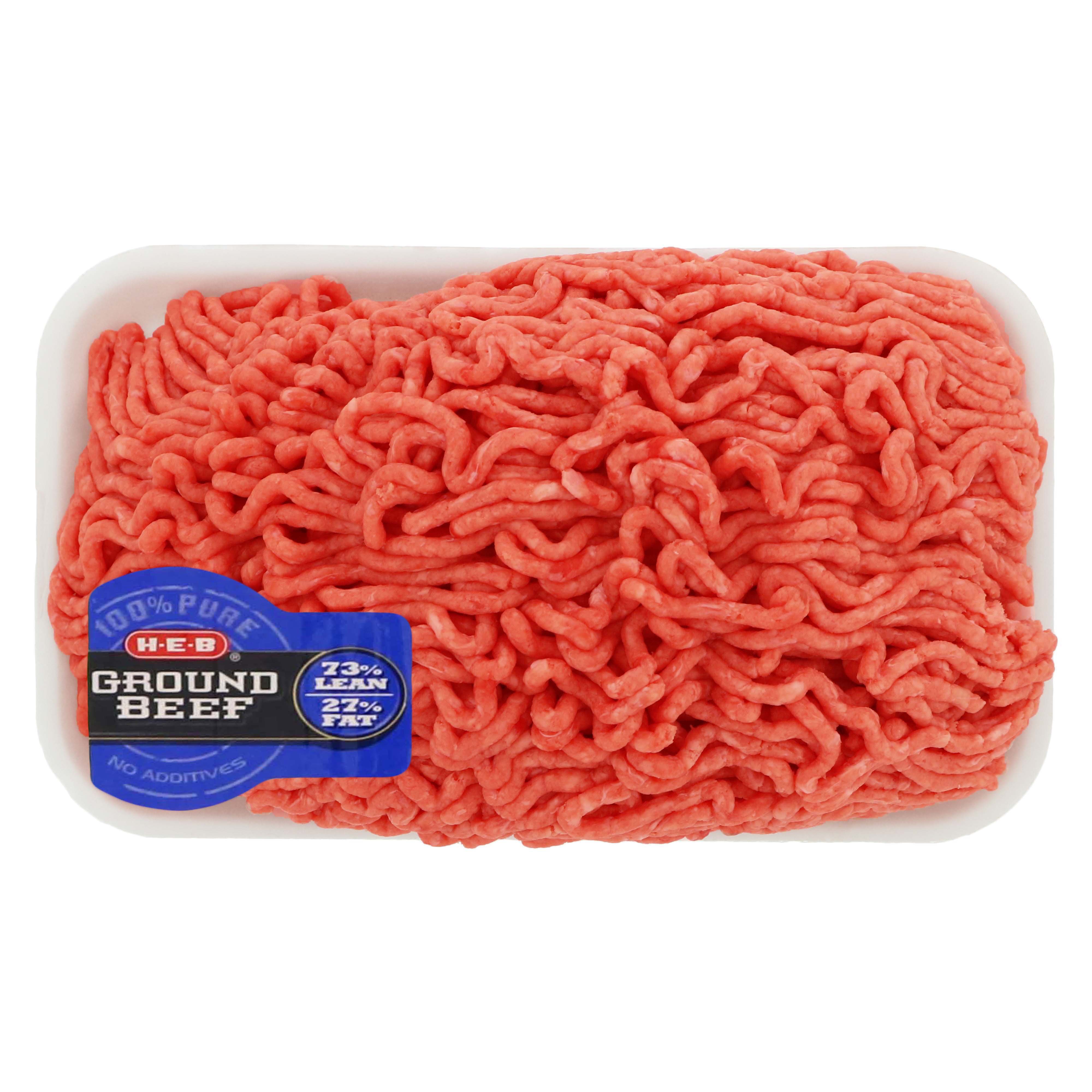 H-E-B 100% Pure Ground Beef - 73% Lean - Shop Beef At H-E-B