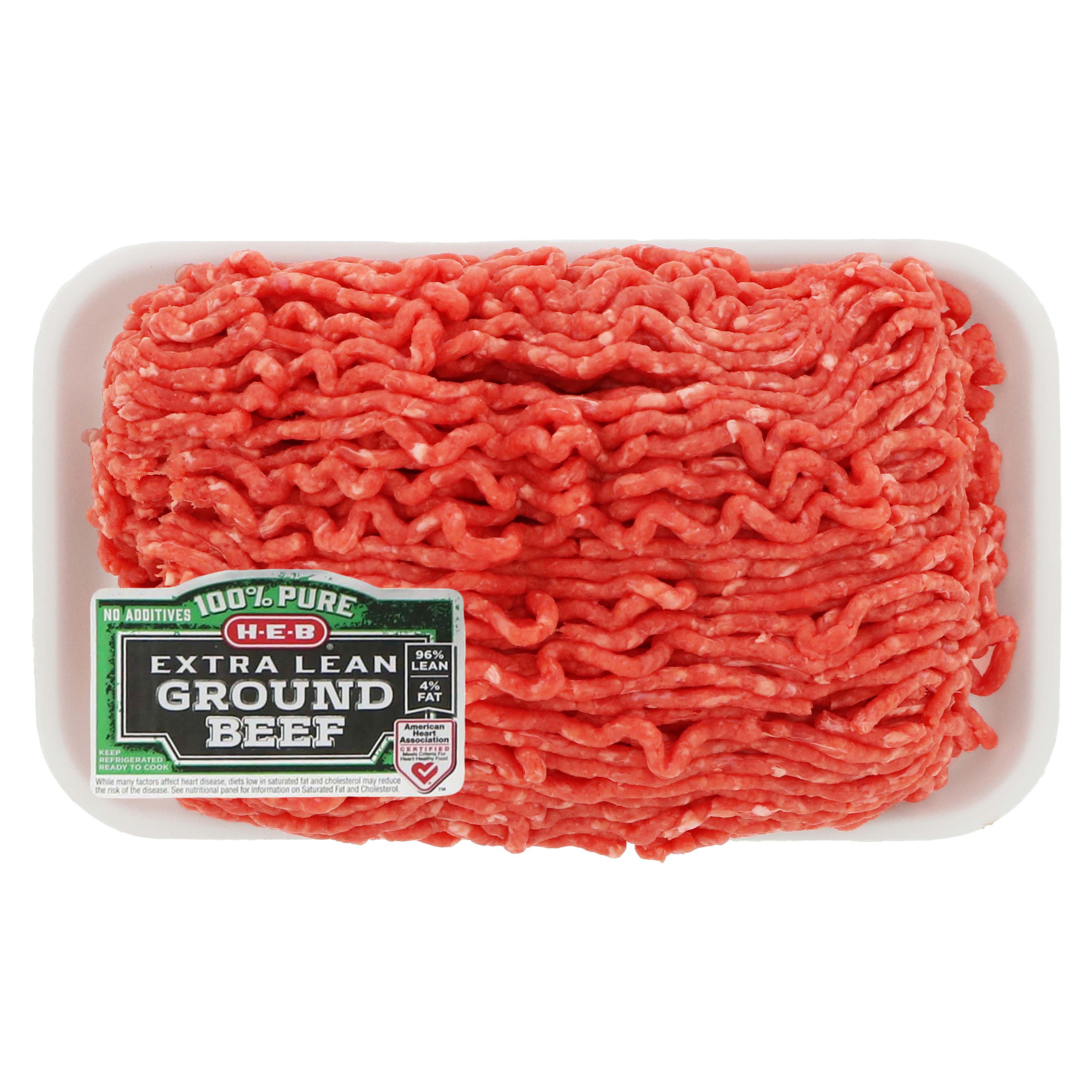 Modstand Uanset hvilken attribut H-E-B 100% Pure Extra Lean Ground Beef - 96% Lean - Shop Beef at H-E-B