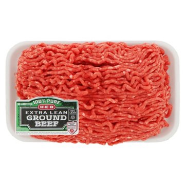H-E-B 100% Pure Extra Lean Ground Beef, 96% Lean, Avg. 1.1 lbs