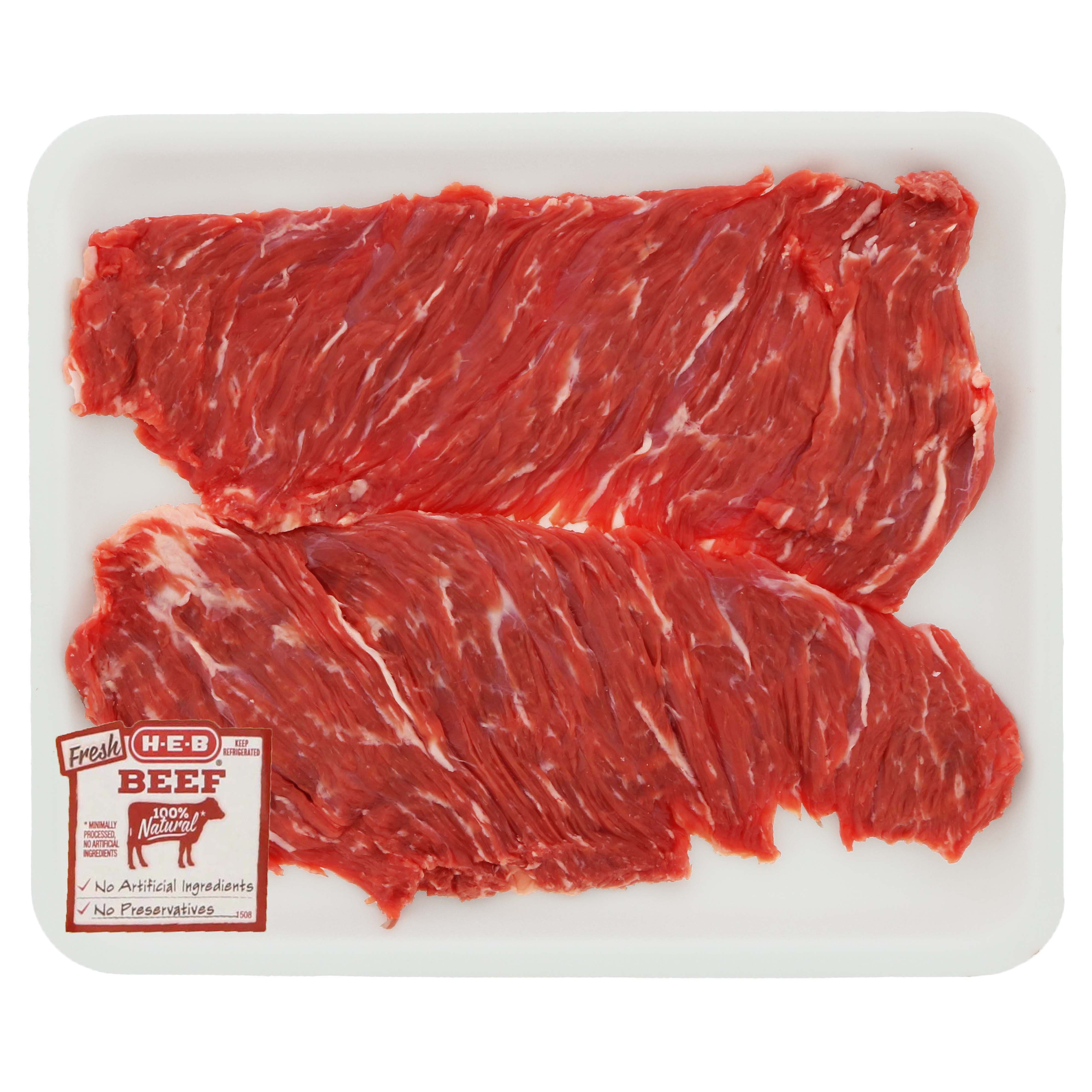 HEB Butterflied Beef Inside Skirt Steaks Value Pack Shop Beef at