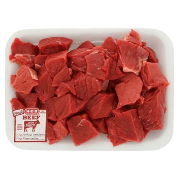 H-E-B Extra Lean Beef Stew Meat, Avg. 1.2 lbs