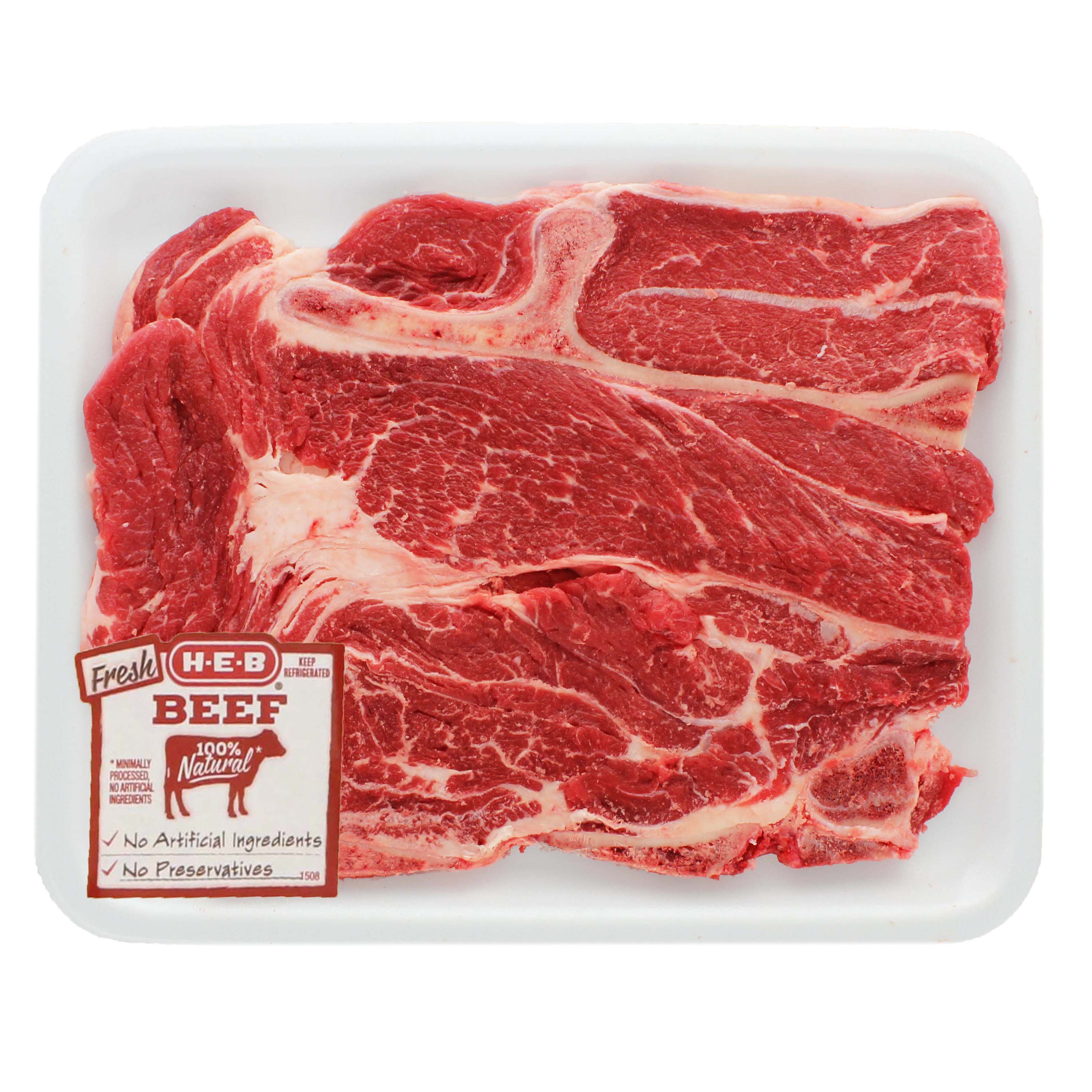 H-E-B Beef Chuck Steak Bone In Thin, USDA Select - Shop ...