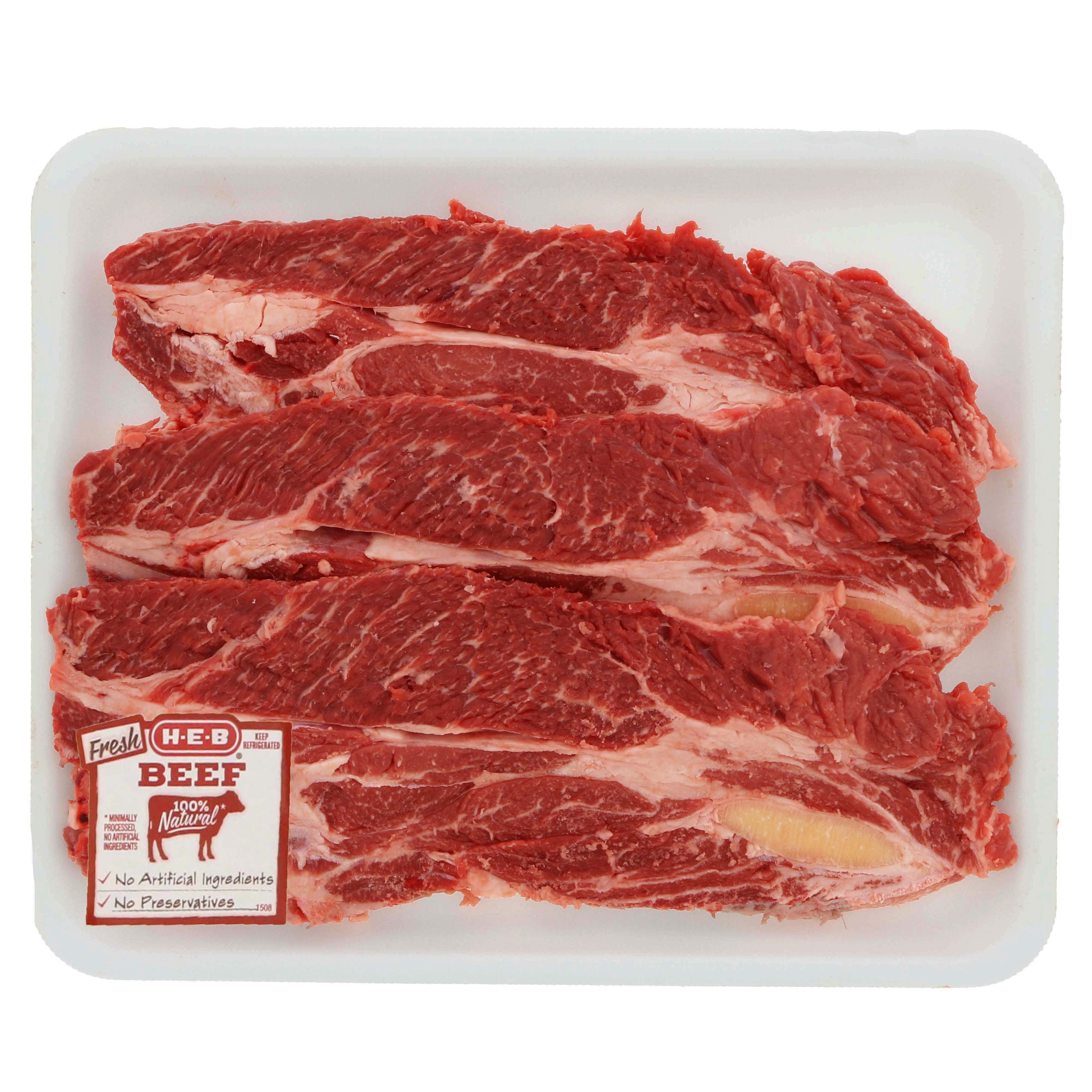 H-E-B Bone-In Beef Agujas - USDA Select - Value Pack - Shop Beef at H-E-B