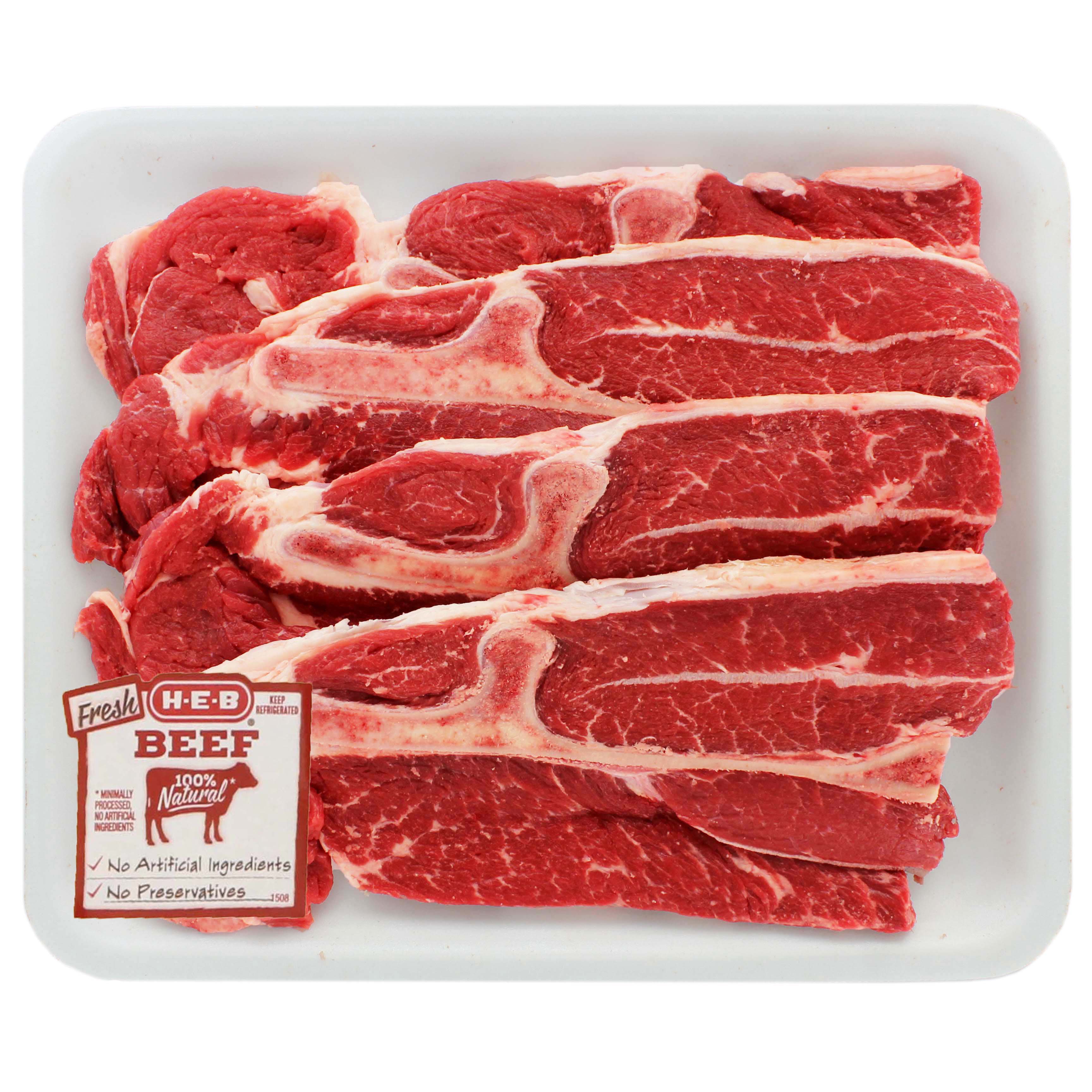 HEB Beef Chuck Steak Bone In Value Pack, USDA Select, 45 steaks