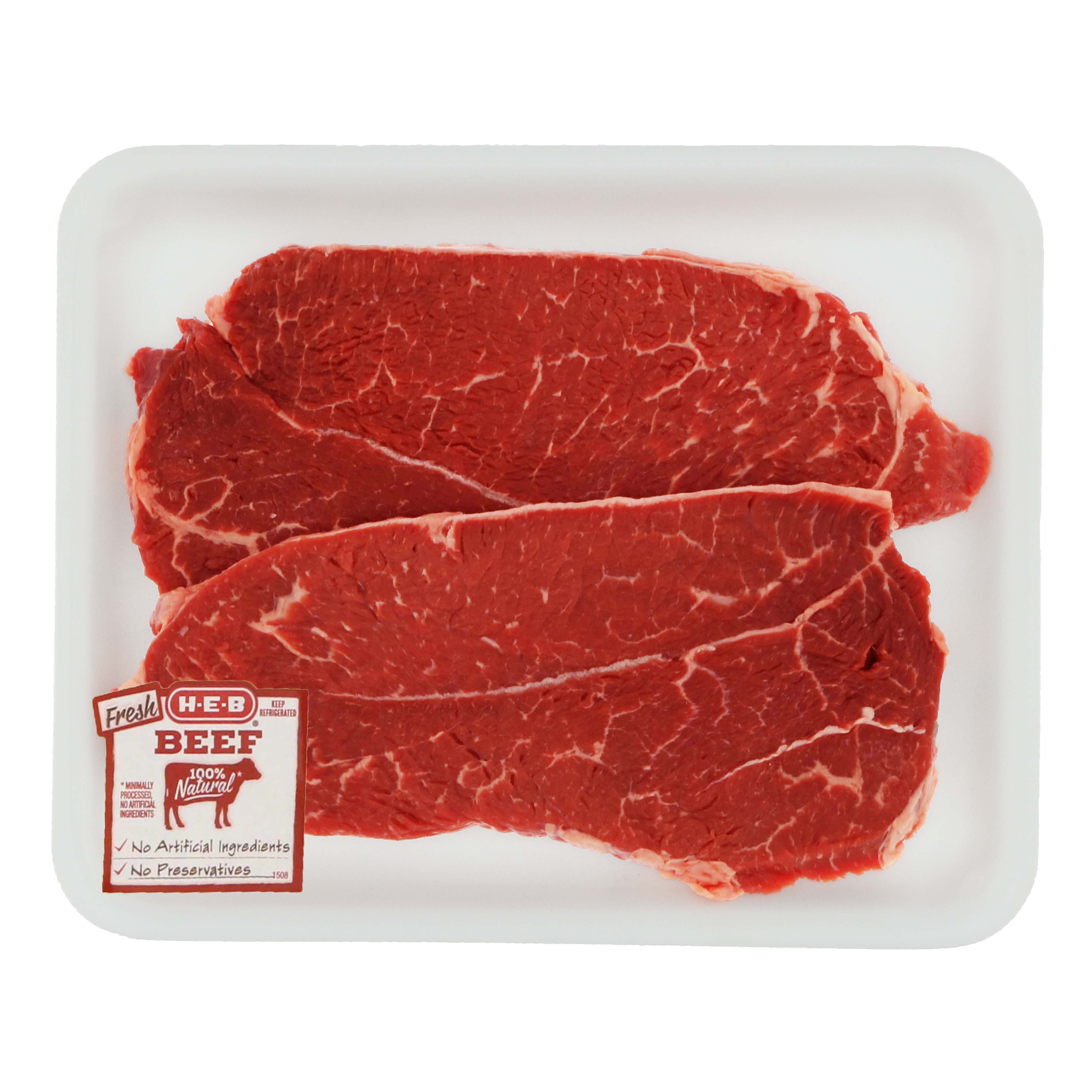 H E B Boneless Beef Shoulder Steaks Thin Cut USDA Select Shop Beef   000371616 1