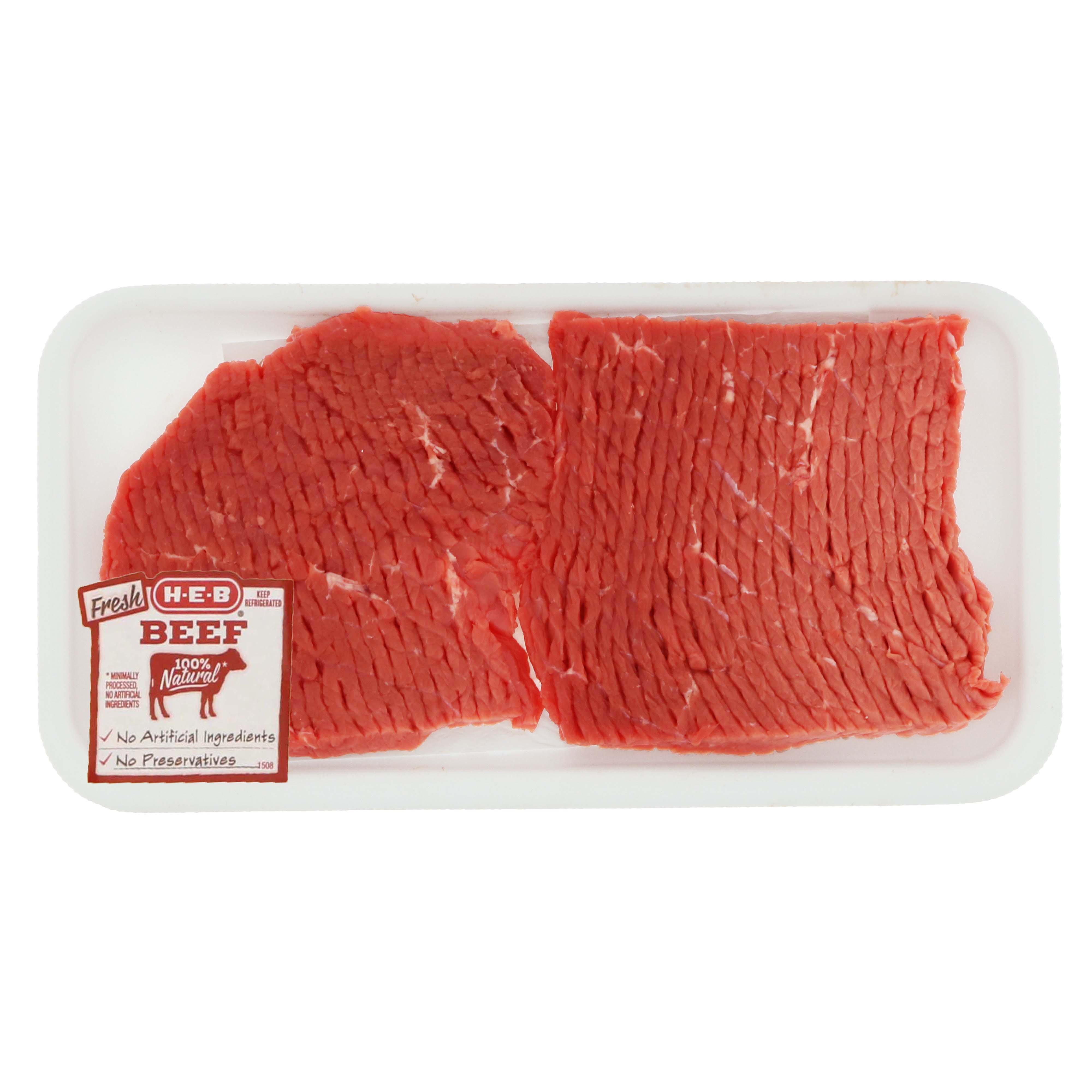 HEB Boneless Tenderized Beef Top Round Steak USDA Select Shop