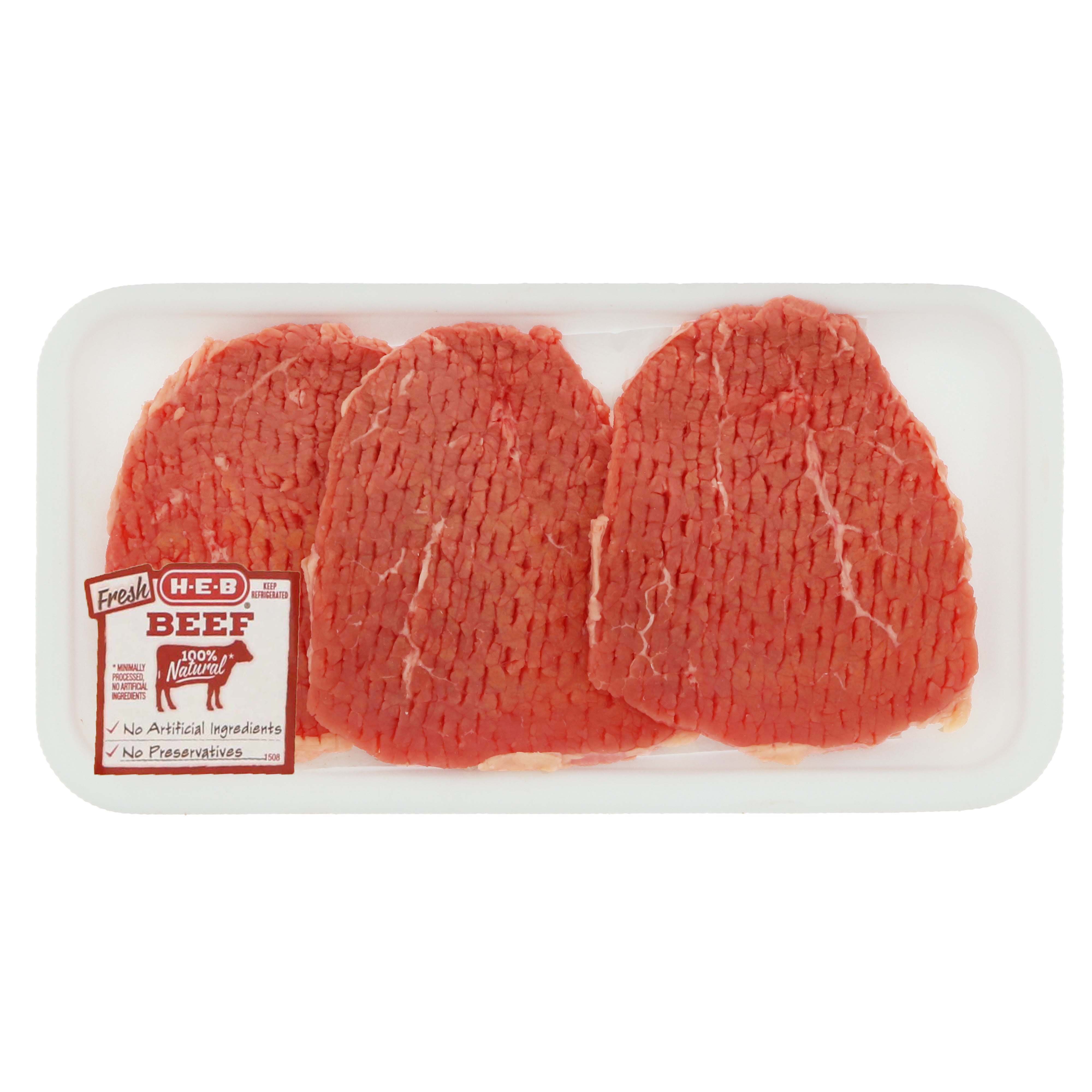 H-E-B Beef Eye Of Round Steak Tenderized, USDA Select - Shop Beef At H-E-B