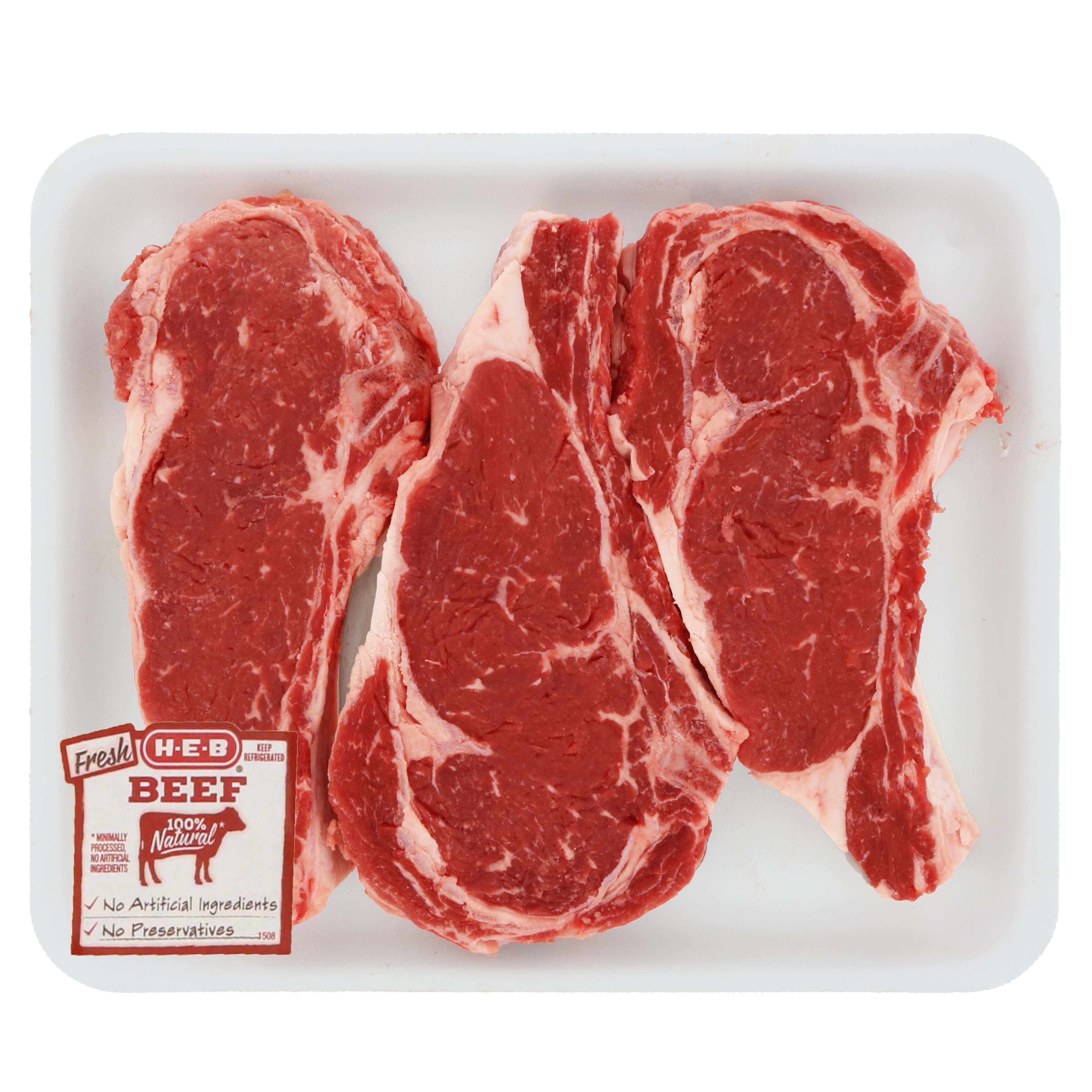 H E B Bone In Beef Ribeye Steak Usda Select Value Pack Shop Beef At H E B 