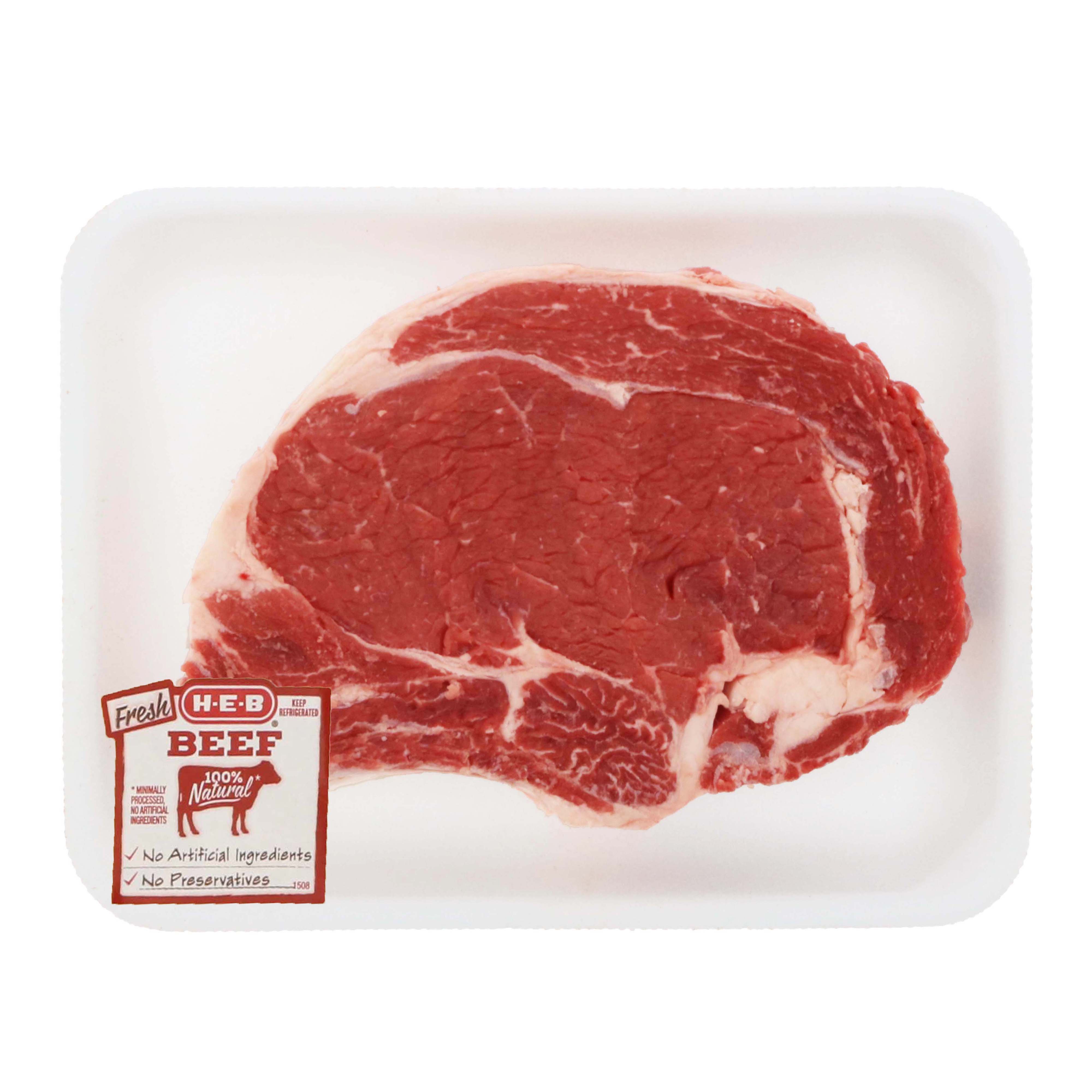 H E B Beef Ribeye Steak Bone In Usda Select Shop Beef At H E B 