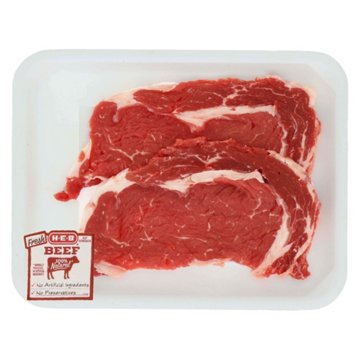 H-E-B Boneless Beef Ribeye Steak, Thin Cut - USDA Select, Avg. 0.81 lb