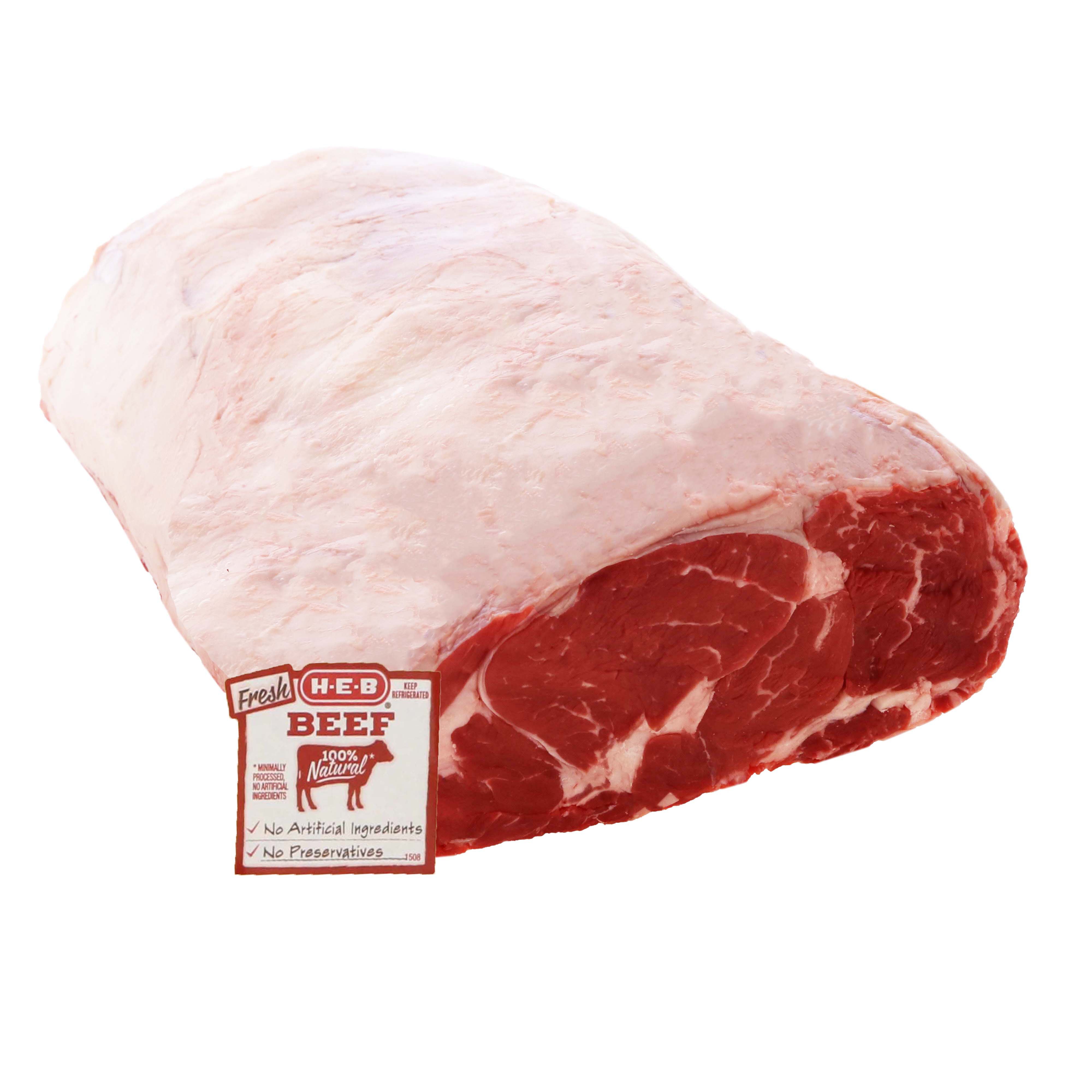 H-E-B Beef Ribeye Roast Boneless Whole, 7 Ribs, USDA Select - Shop Beef ...