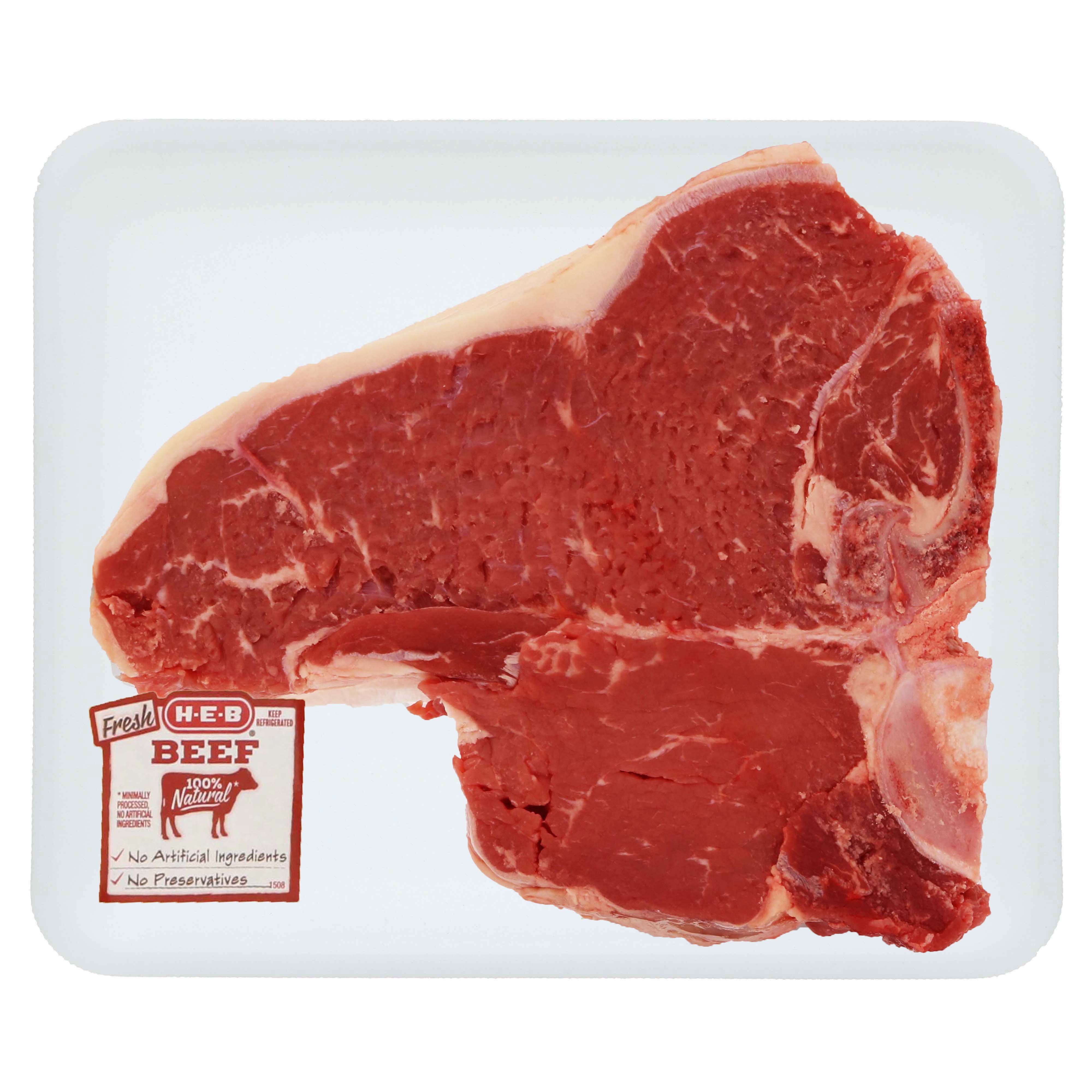 H-E-B Prime Beef T-Bone Steak Thick, USDA Prime