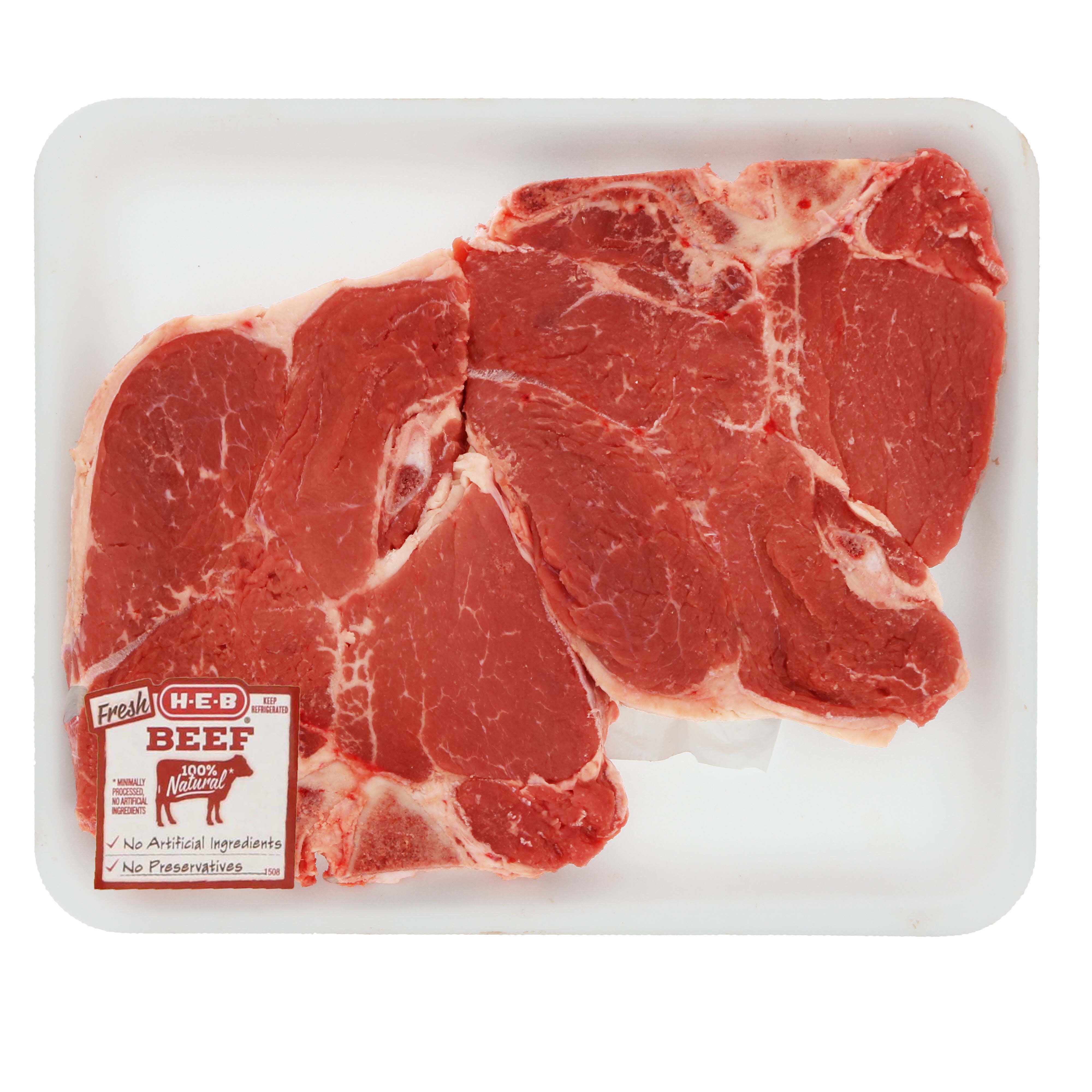 H-E-B Beef Loin Porterhouse Steak Extra Thick, USDA Select - Shop Beef ...