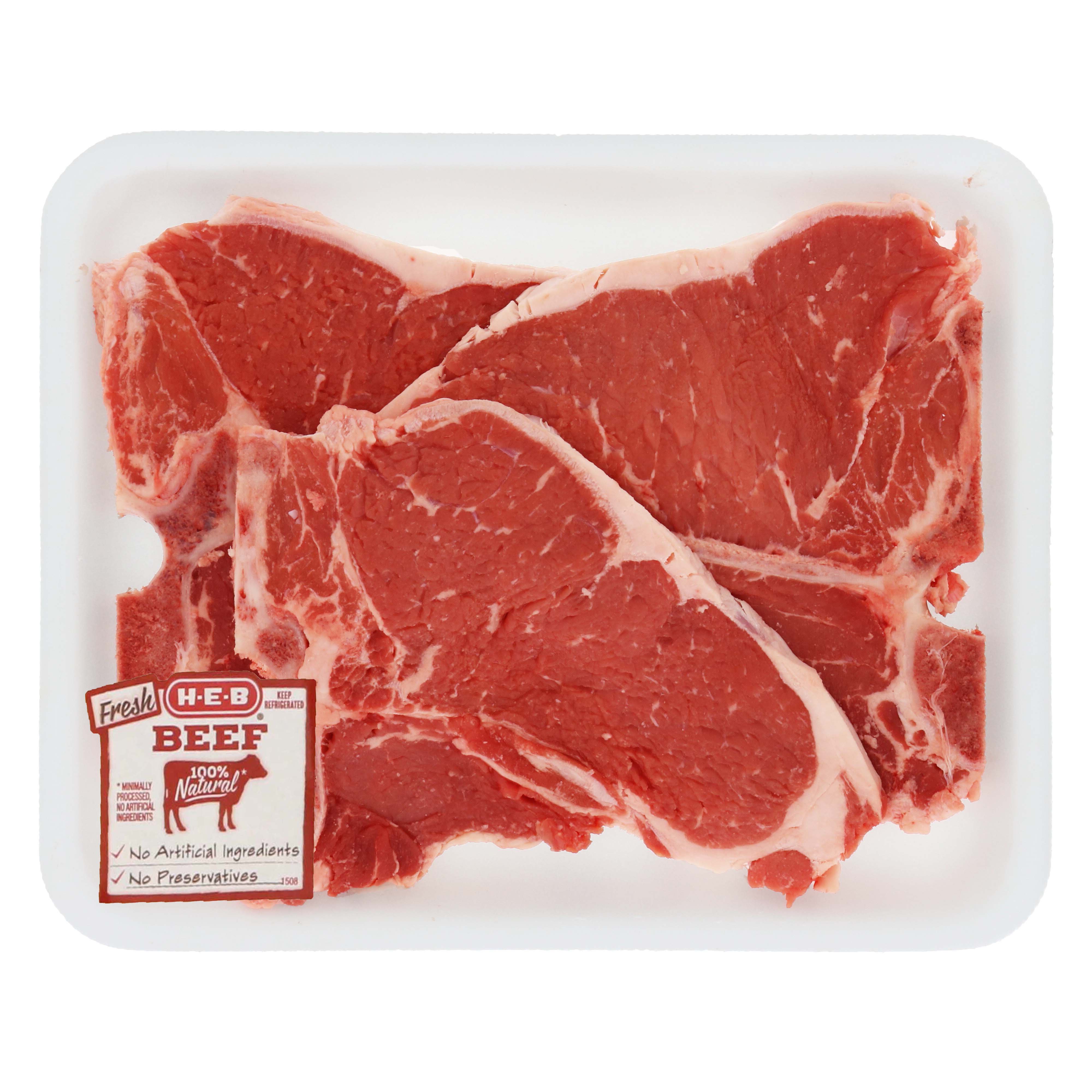 H E B Beef T Bone Steak Value Pack Usda Select Shop Beef At H E B 