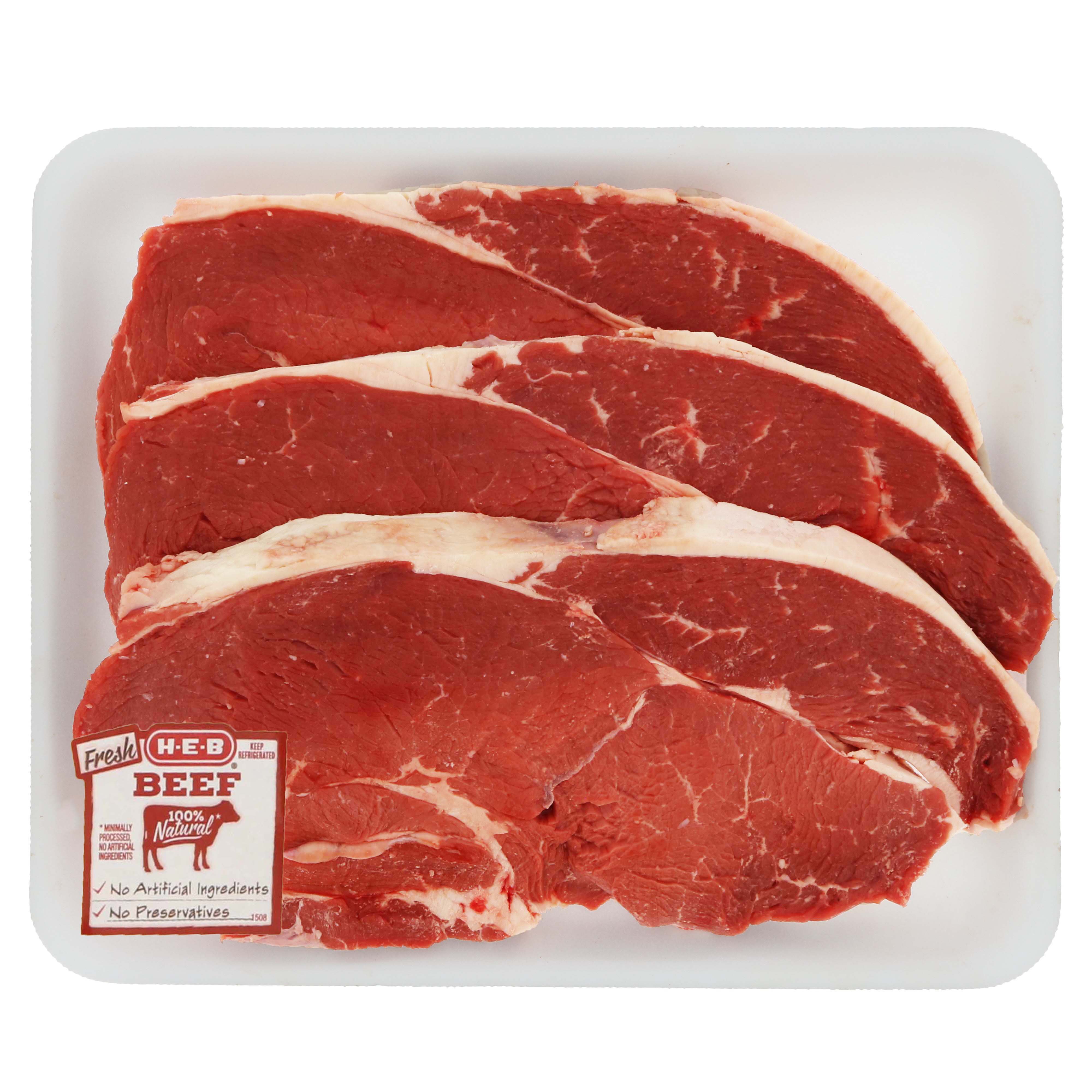 H-E-B Beef Top Sirloin Steak Thick Value Pack, USDA Select - Shop Beef ...