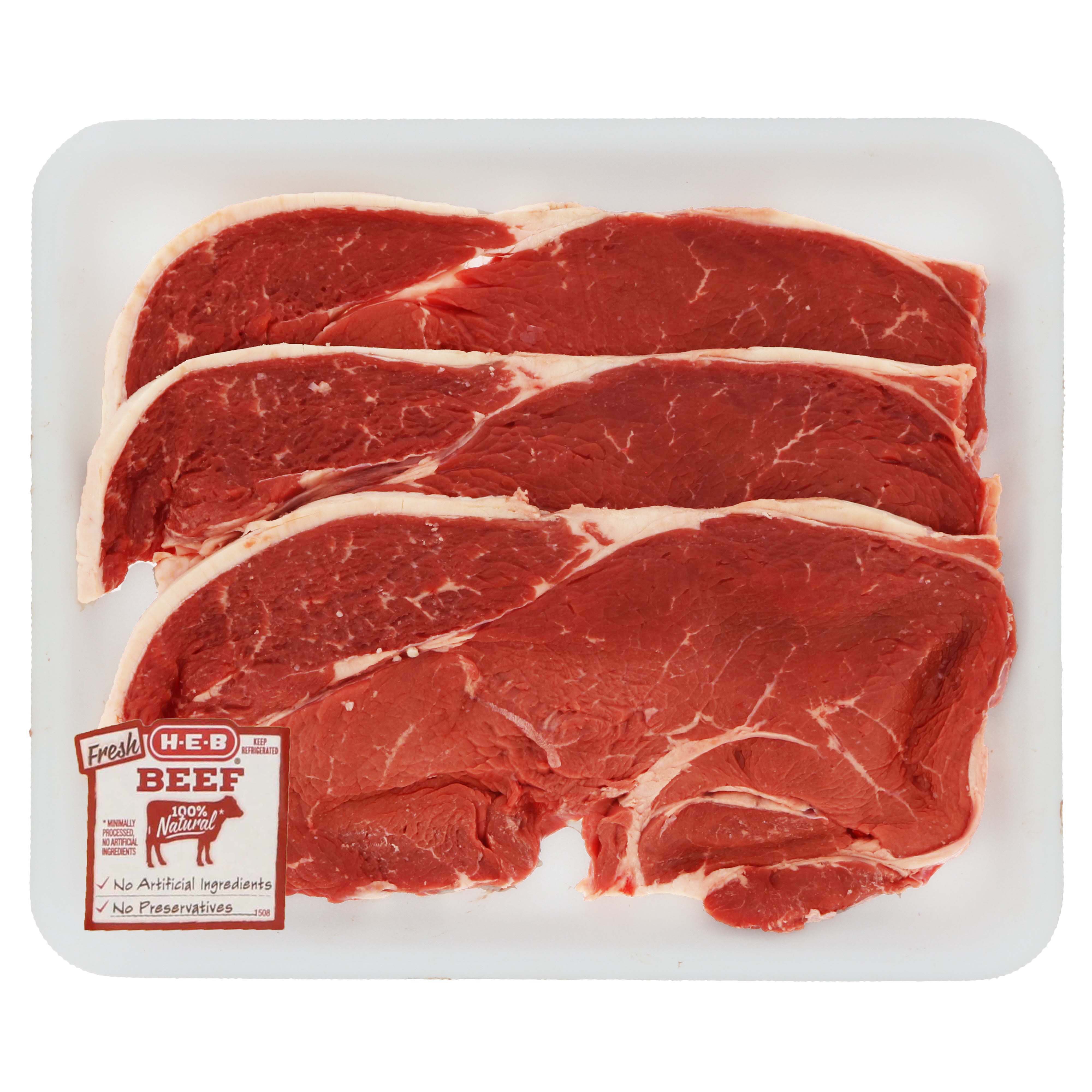 H-E-B Beef Top Sirloin Steak Thin Value Pack, USDA Select - Shop Meat ...