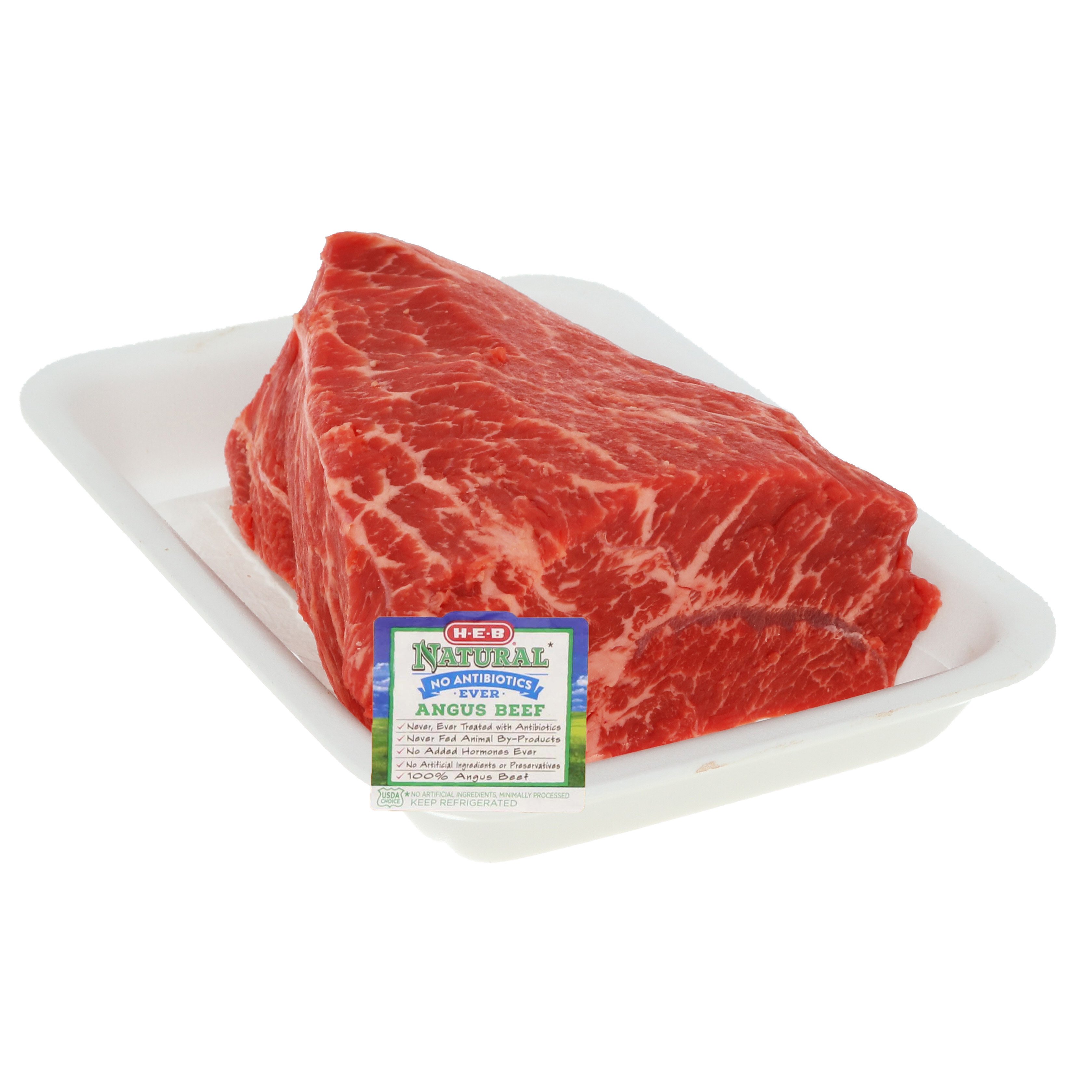 HEB Natural Beef Top Blade Roast Boneless USDA Choice Shop Beef at