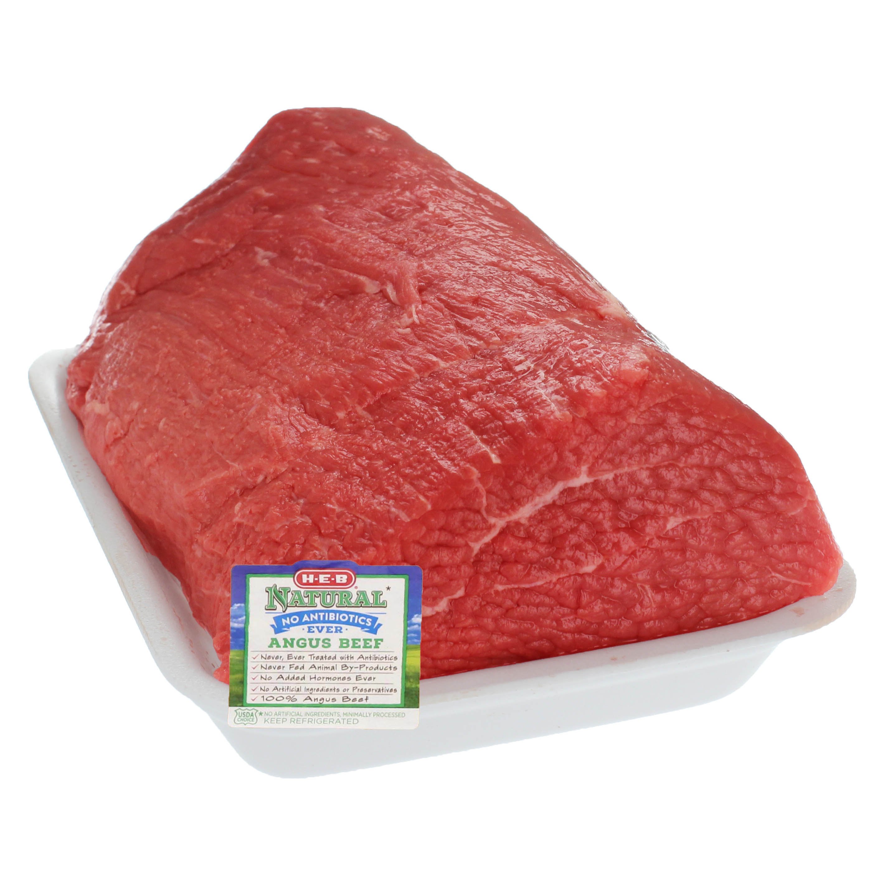 HEB Natural Beef Eye of Round Roast, USDA Choice Shop Beef at HEB