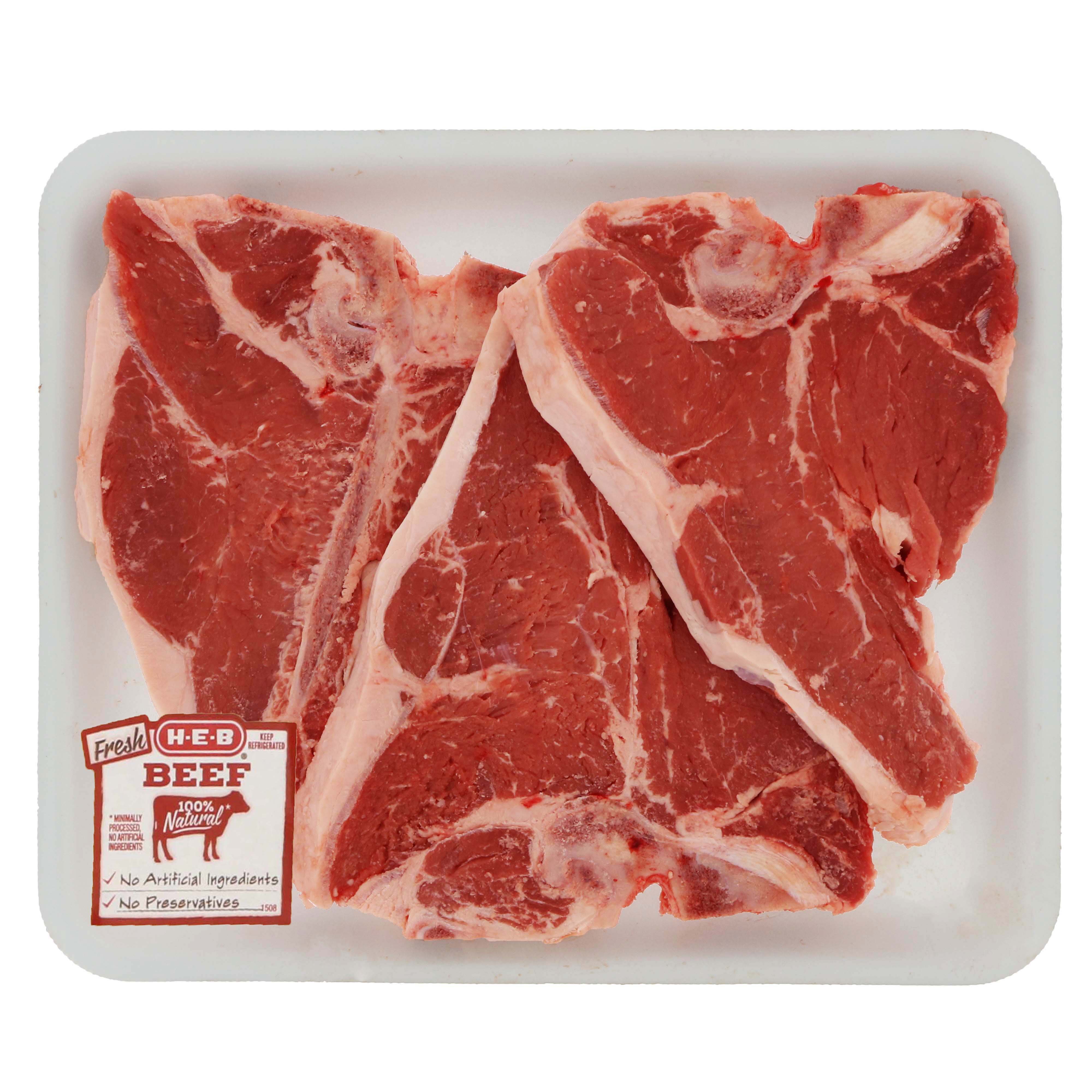 HEB Beef Porterhouse Steak Value Pack, USDA Select Shop Beef at HEB