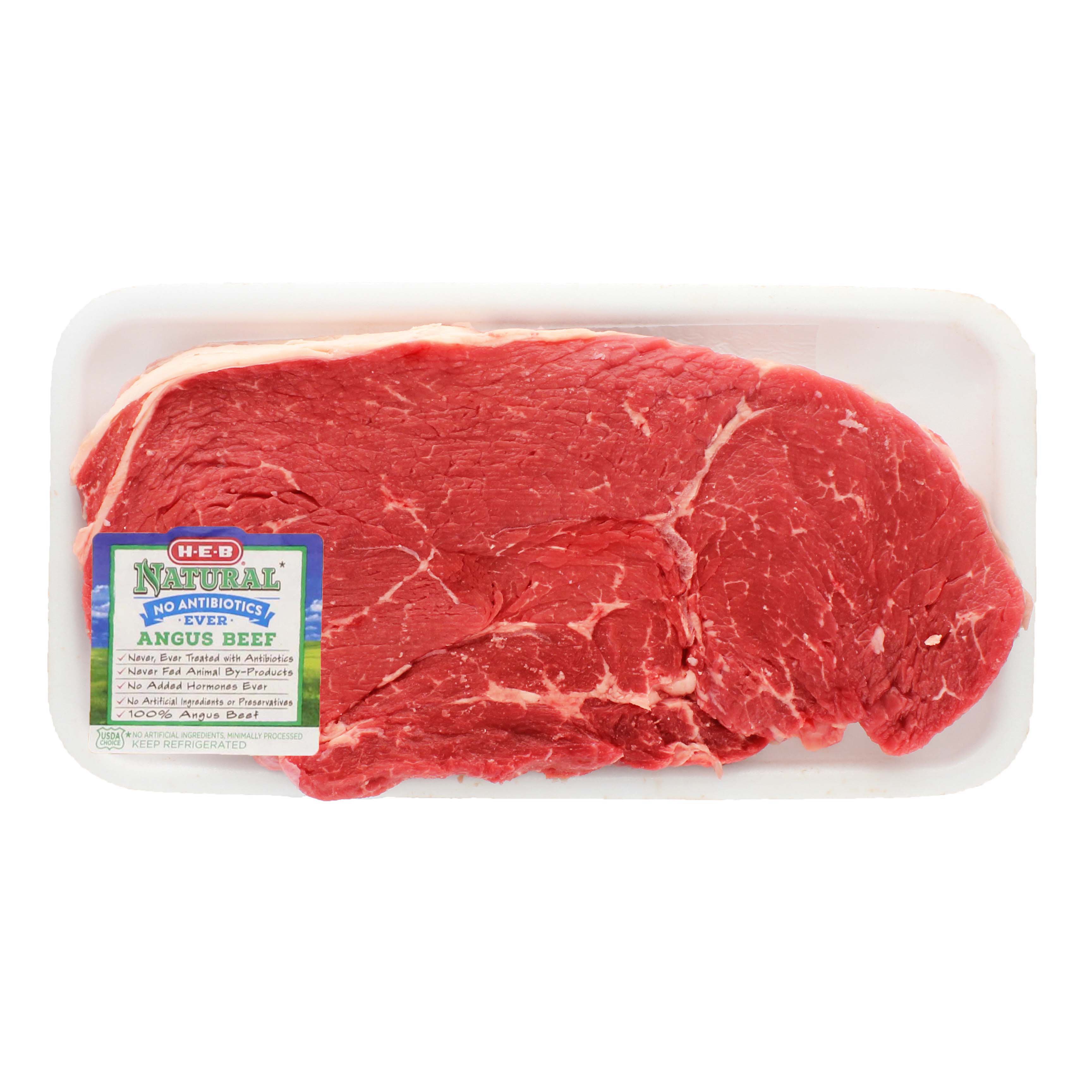 HEB Natural Beef Center Cut Sirloin Steak, USDA Choice Shop Beef at