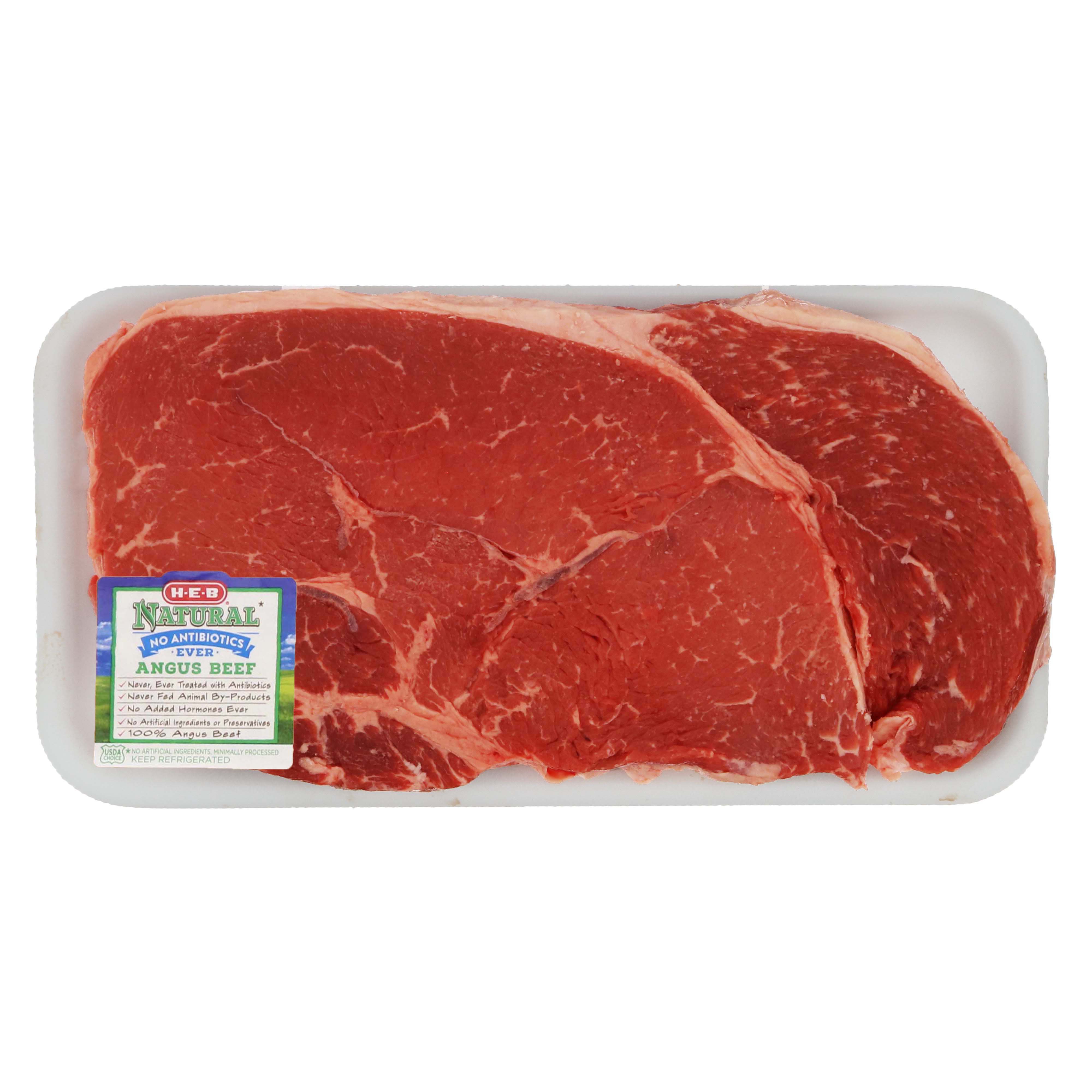 HEB Natural Beef Top Sirloin Steak Thick, USDA Choice Shop Beef at HEB