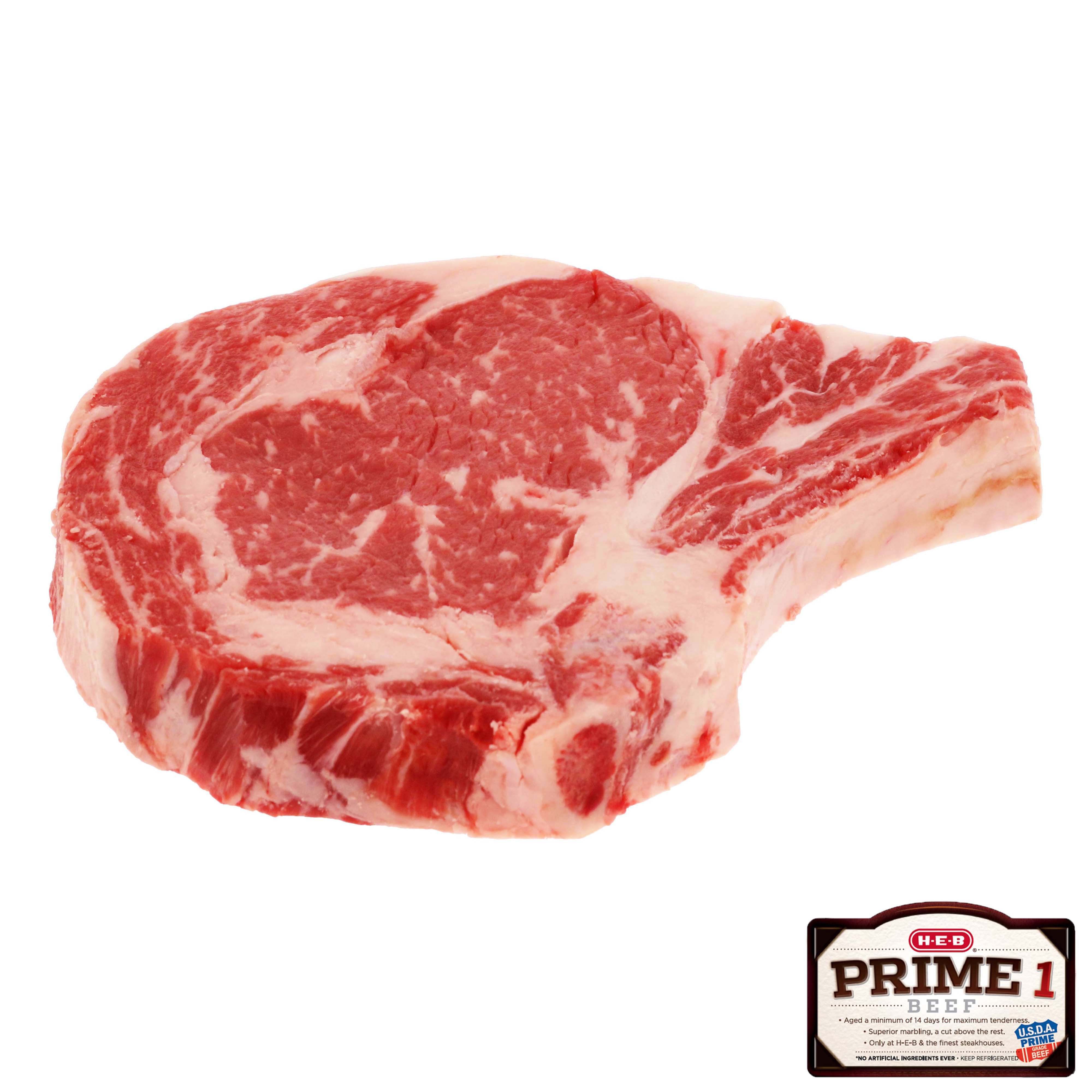 H-E-B Prime 1 Beef Ribeye Steak Bone-In USDA Prime - Shop Beef At H-E-B