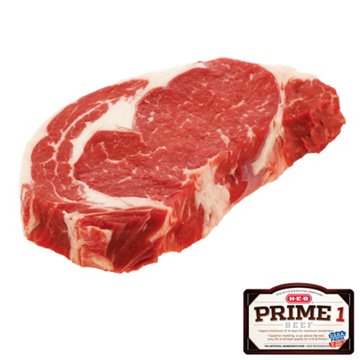 H-E-B Prime 1 Beef Boneless Ribeye Steak, Thick Cut, Avg. 1.0 lb