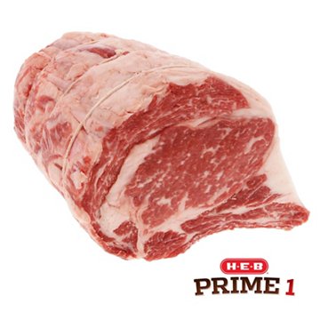 H-E-B Prime 1 Beef Bone-In Ribeye Roast - Cut & Tied