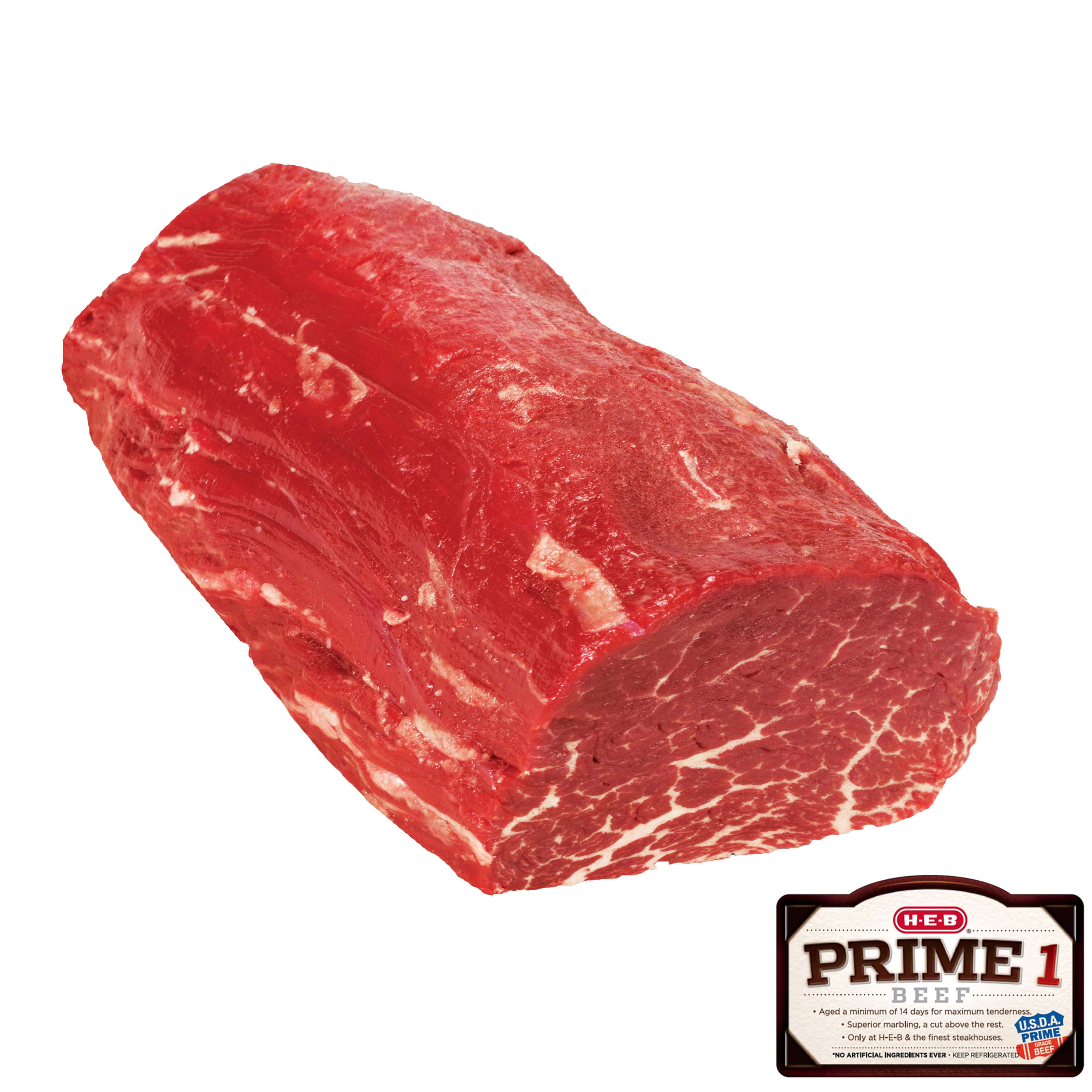 H-E-B Prime 1 Beef Chateaubriand Tenderloin Roast USDA Prime - Shop ...