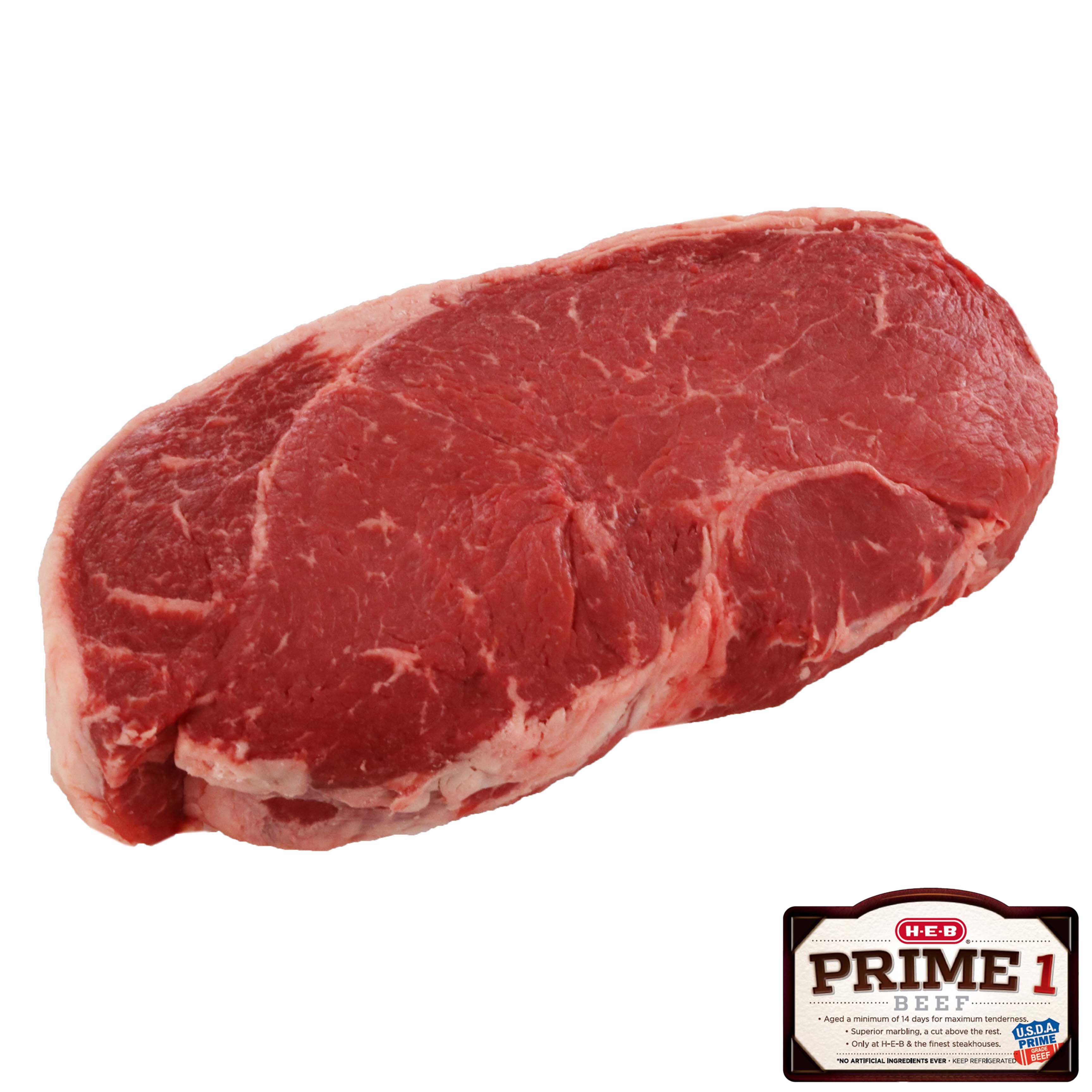 H E B Prime 1 Beef Boneless Top Sirloin Steak Shop Beef At H E B 