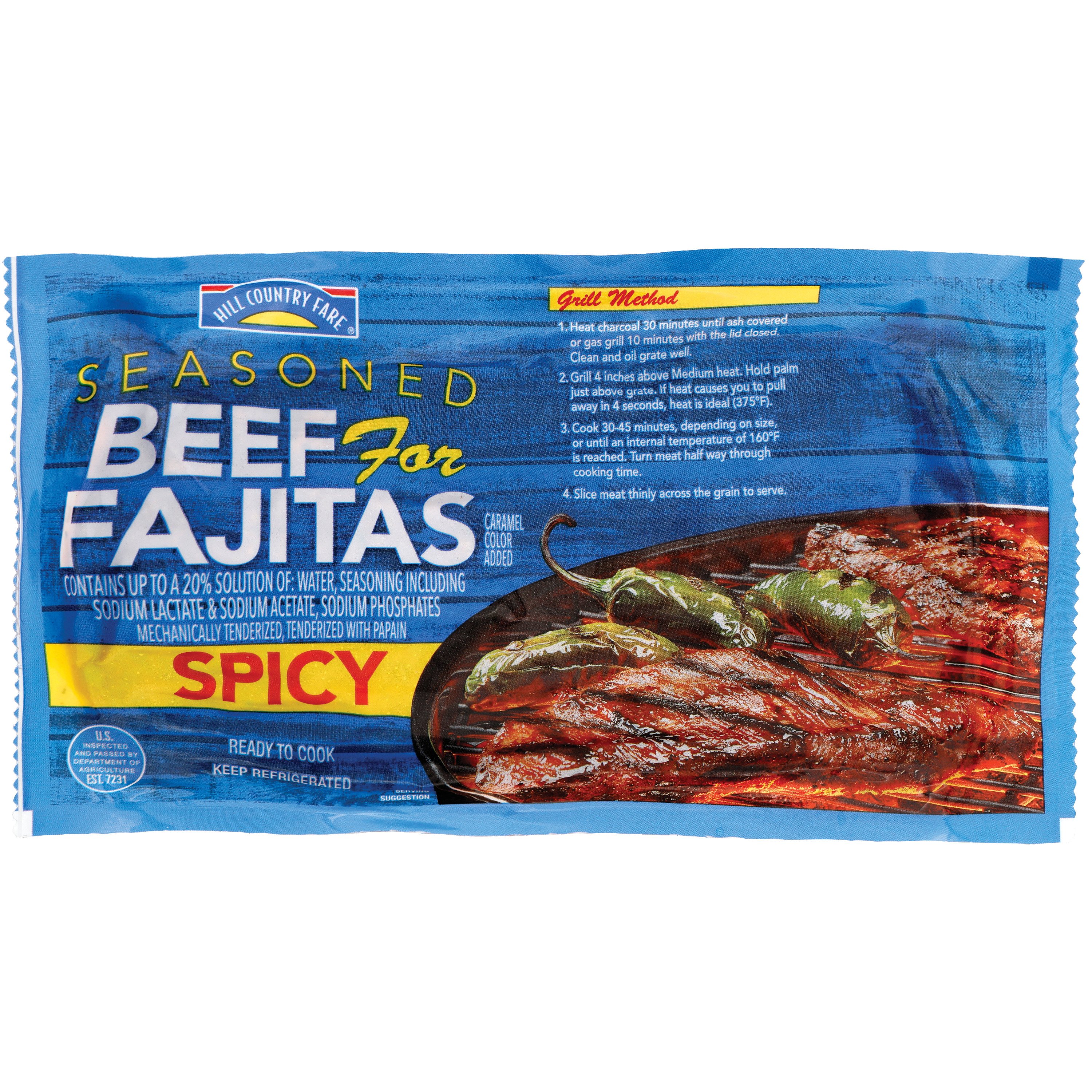 Hill Country Fare Seasoned Spicy Beef For Fajitas - Shop Meat At H-E-B