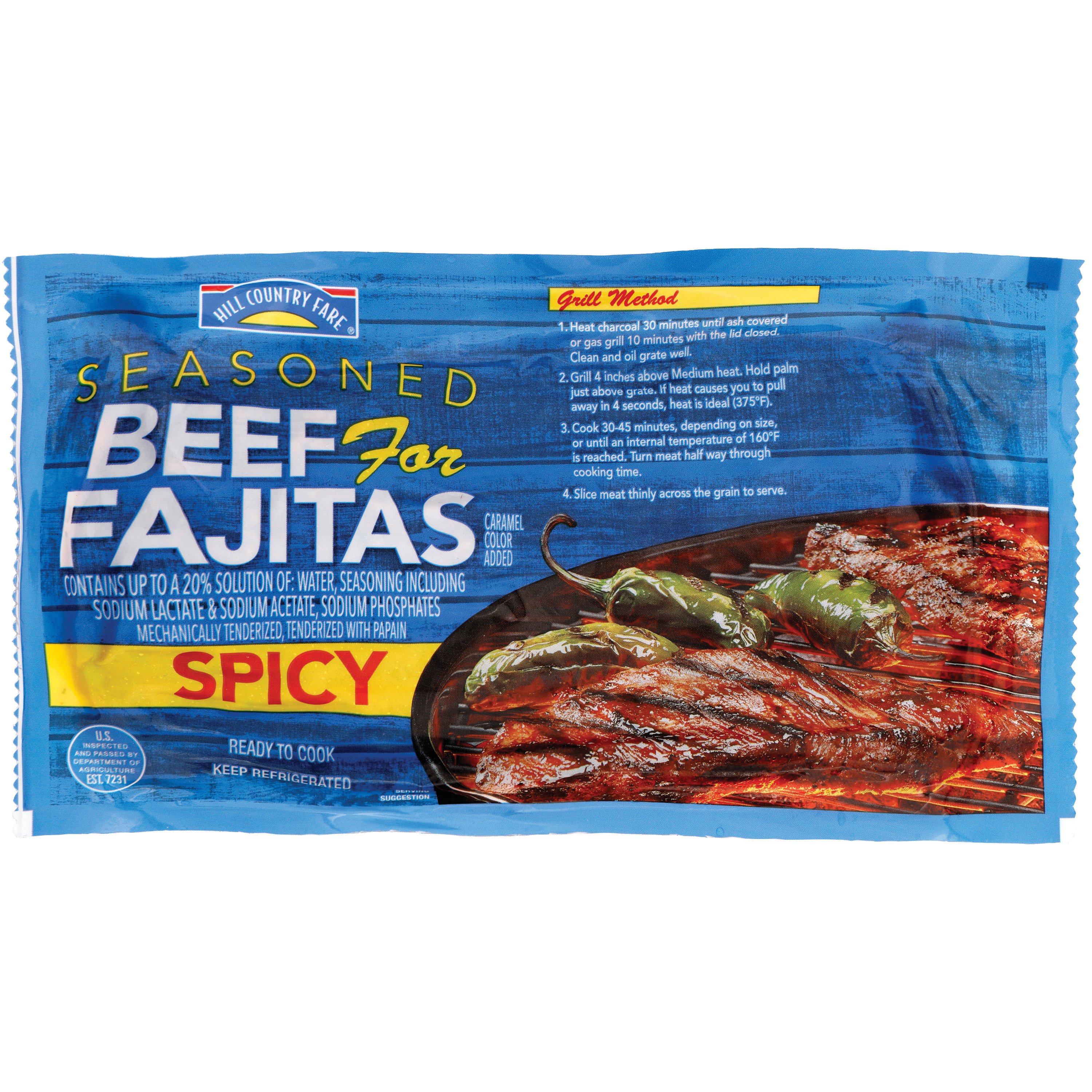Hill Country Fare Seasoned Spicy Beef for Fajitas Shop Beef at HEB