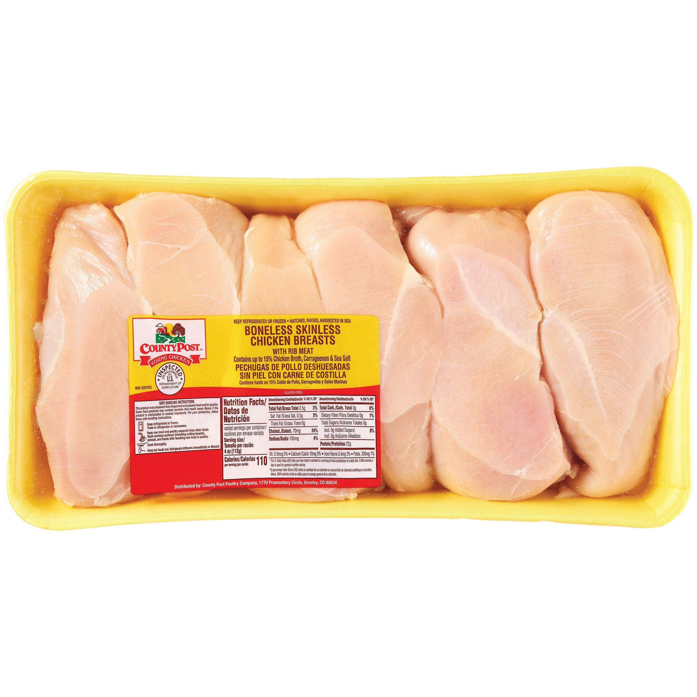 Chicken Breast Fillets Boneless Skinless Value Pack