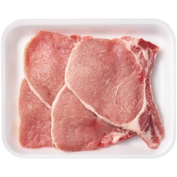 H-E-B Bone-in Center Loin Pork Chops, Thin Cut, Avg. 1.22 lbs