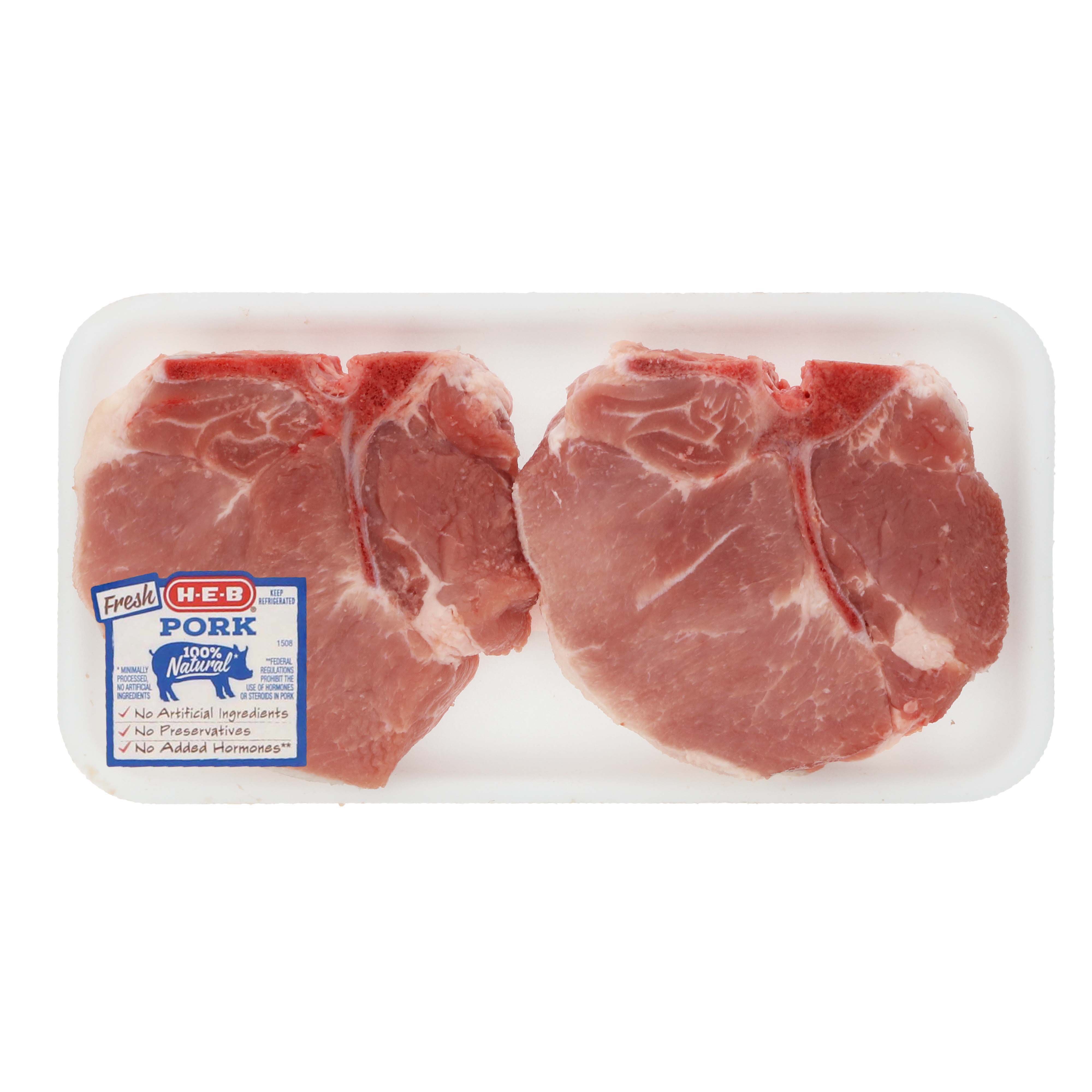 H-E-B Pork Center Loin Chops Bone-In Extra Thick - Shop Pork At H-E-B