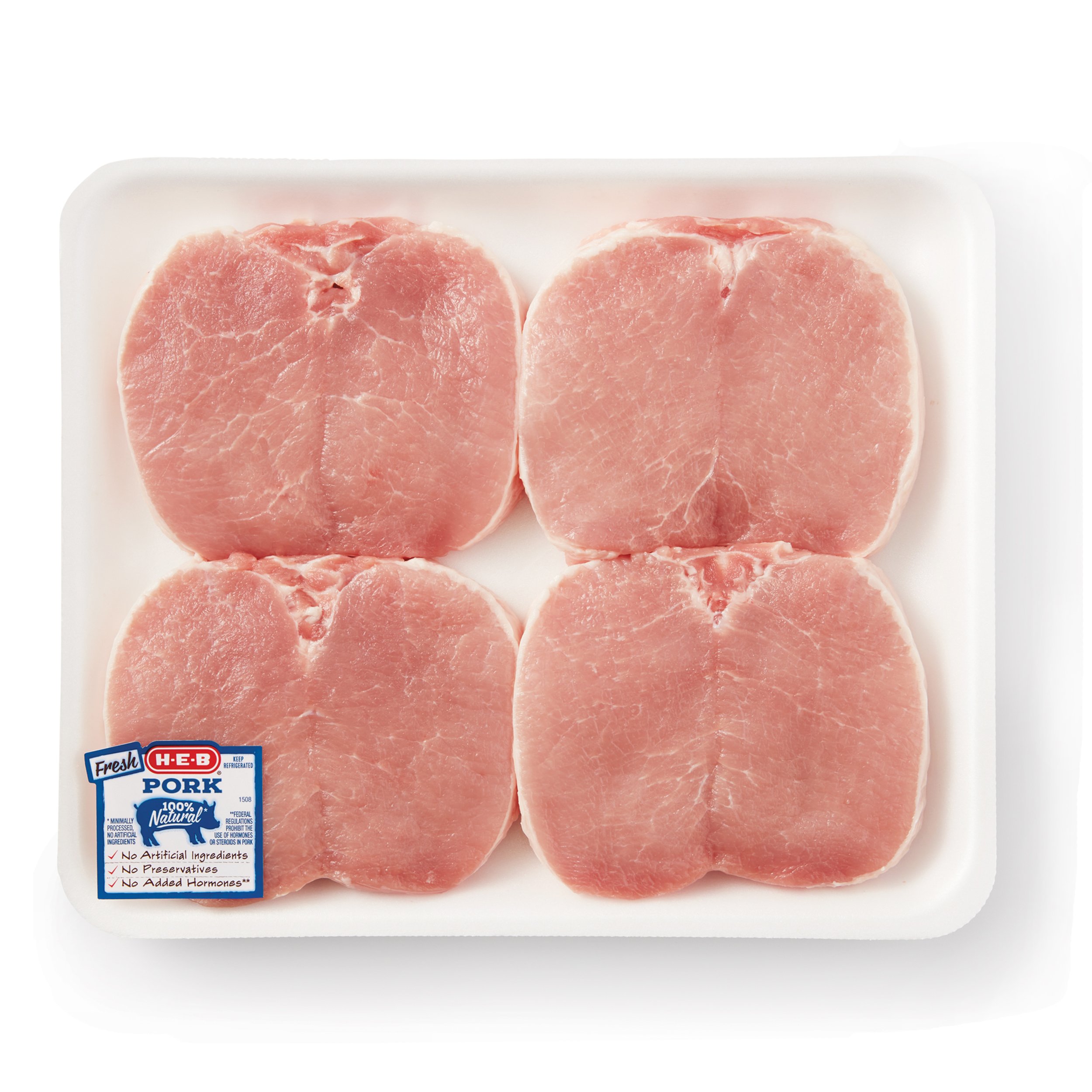 H-E-B Boneless Butterflied Center Loin Pork Chops, Thick Cut – Value ...