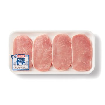 H-E-B Boneless Center Loin Pork Chops, Avg. 0.78 lb