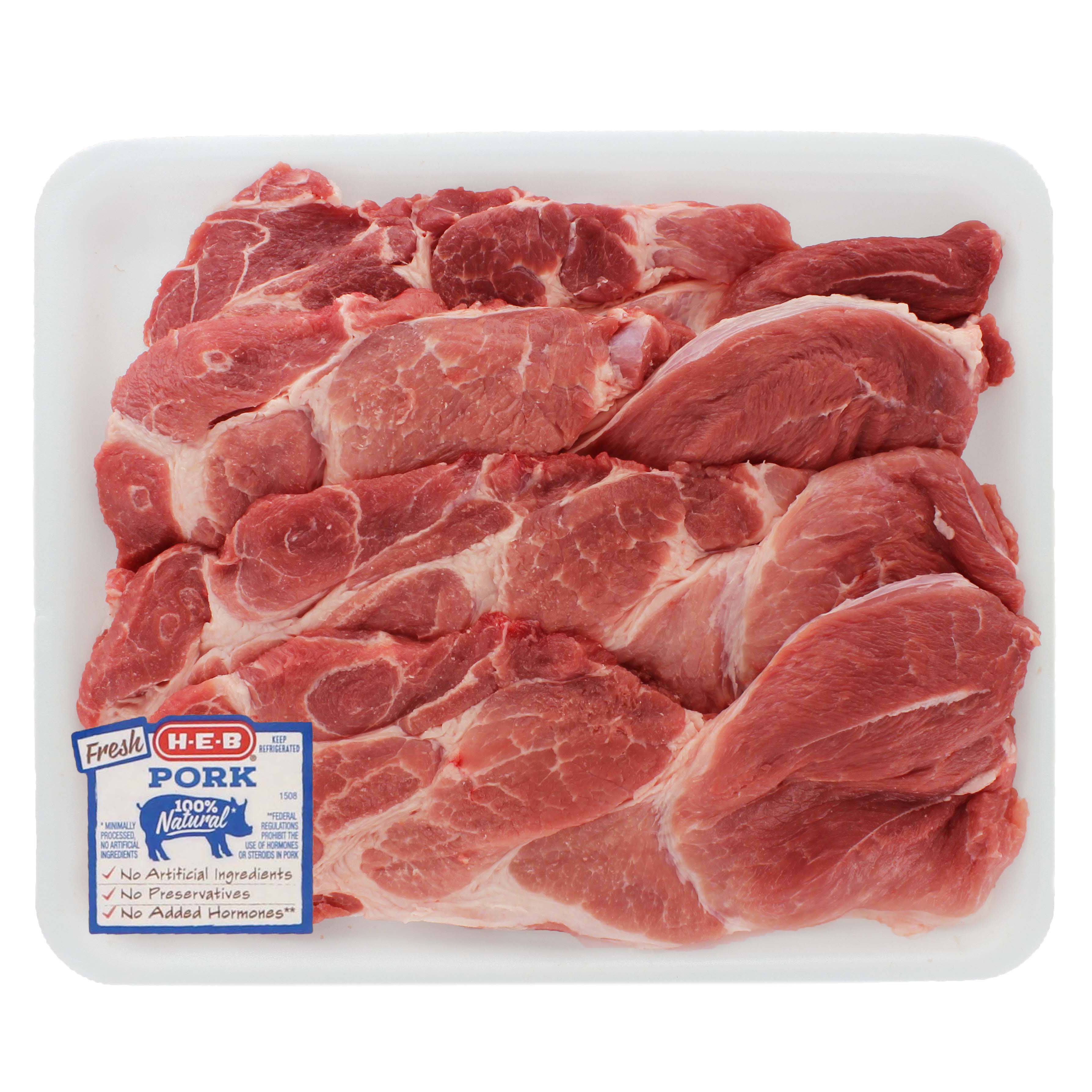 HEB Pork Steak Boneless Value Pack, 45 steaks Shop Pork at HEB