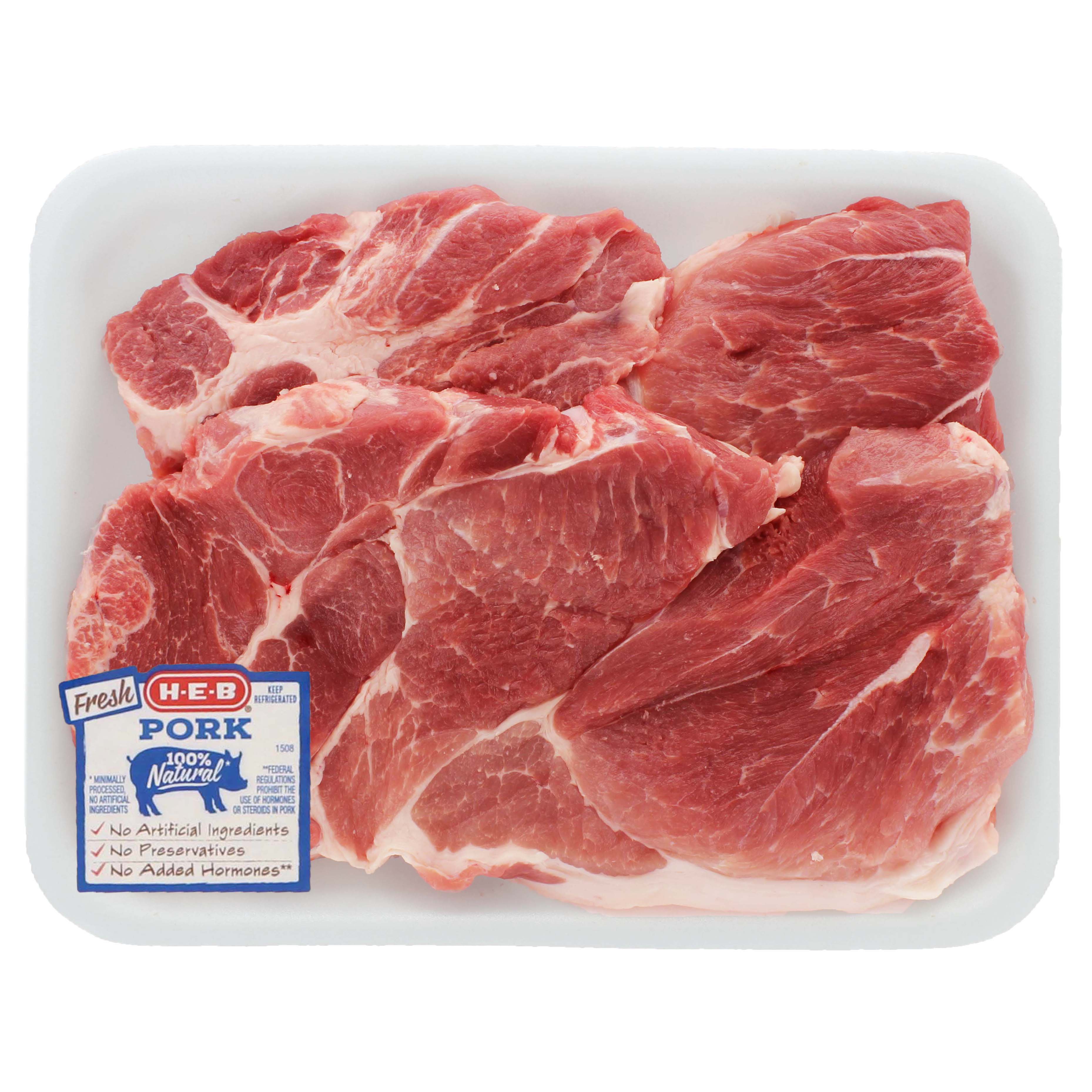HEB Boneless Pork Steaks, Thick Cut Shop Pork at HEB