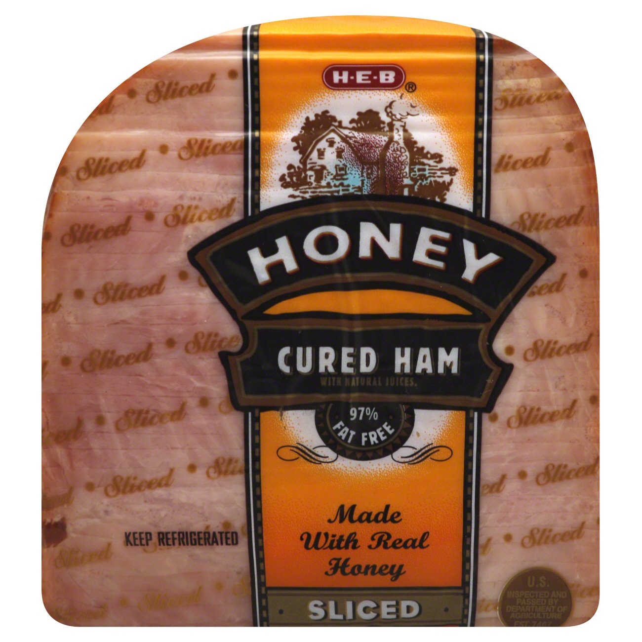 H-E-B Boneless Sliced Honey Cured Ham - Shop Meat at H-E-B