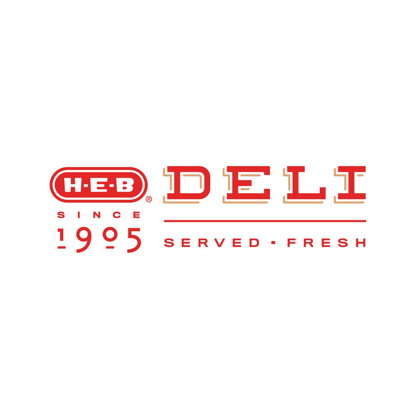 H-E-B Deli Mediterranean Cheddar Cheese, Custom Sliced; image 3 of 3