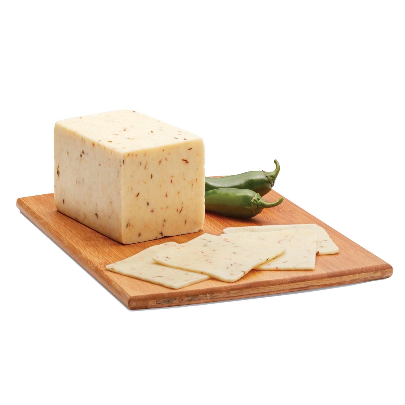H-E-B Deli Jalapeño Jack Cheese, Custom Sliced; image 1 of 3
