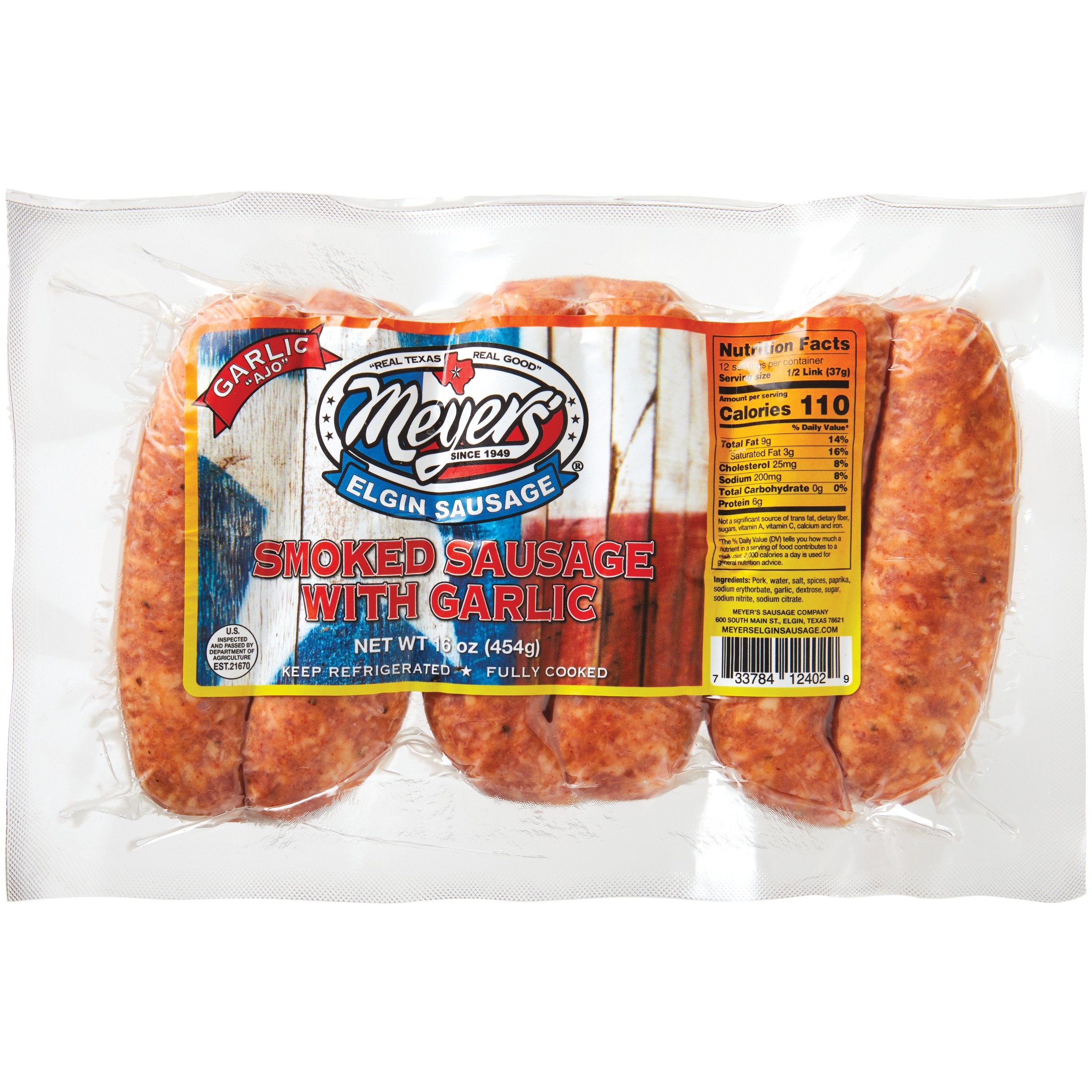 Meyer's Smoked Sausage Links with Garlic Shop Sausage at HEB