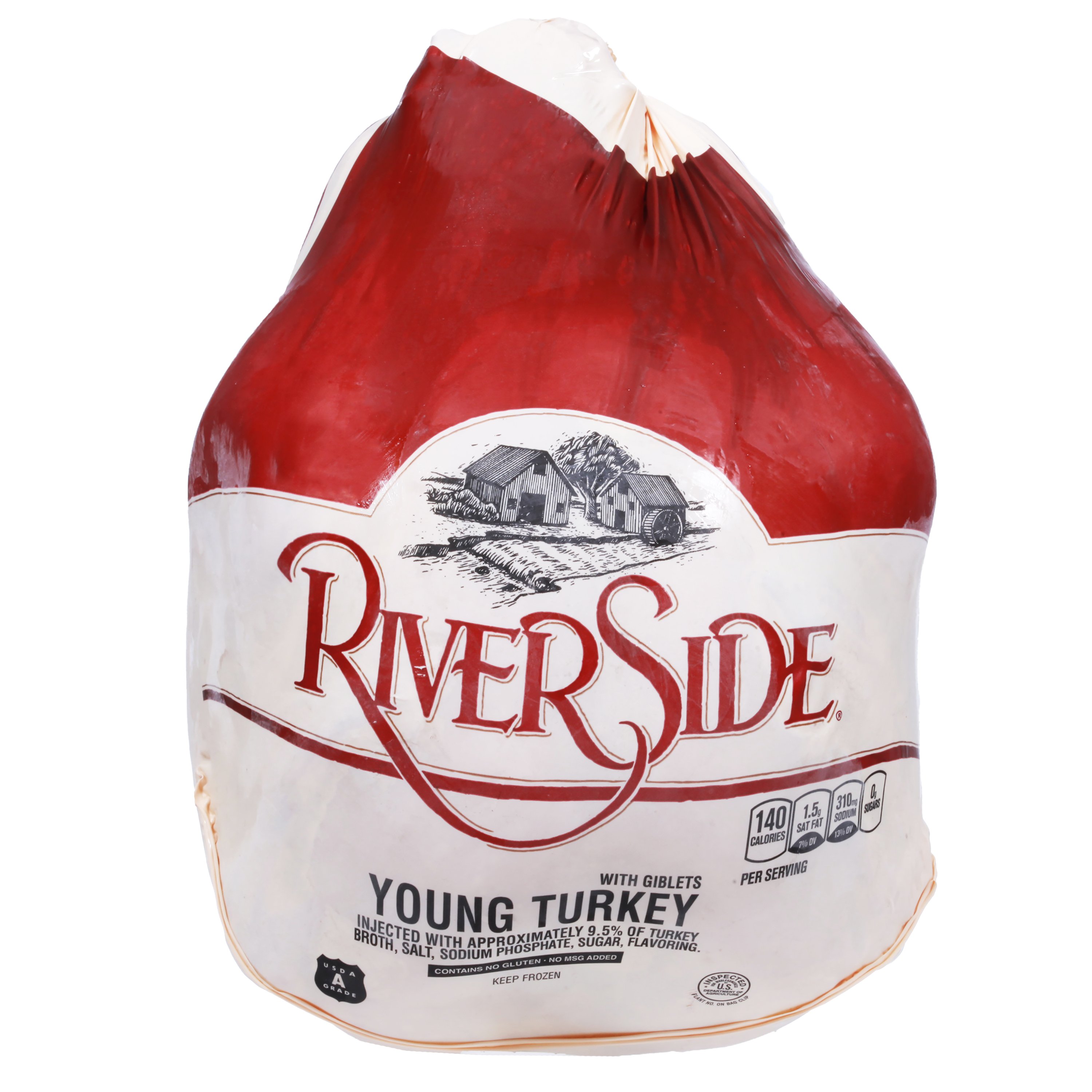 Riverside Frozen Whole Young Turkey, 8 - 12 lbs
